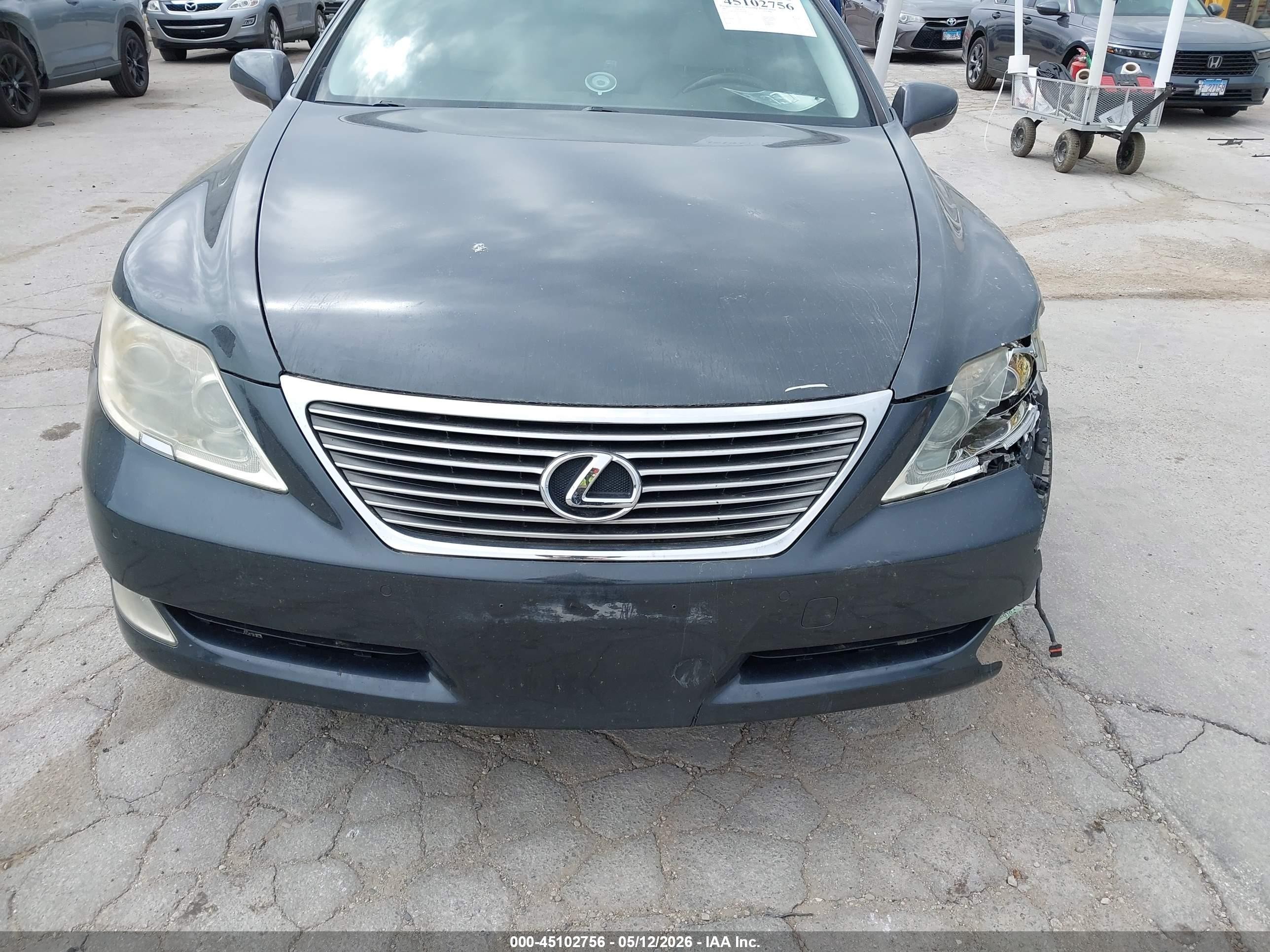 2007 Lexus Ls 460   Black vin: JTHBL46F975032945
