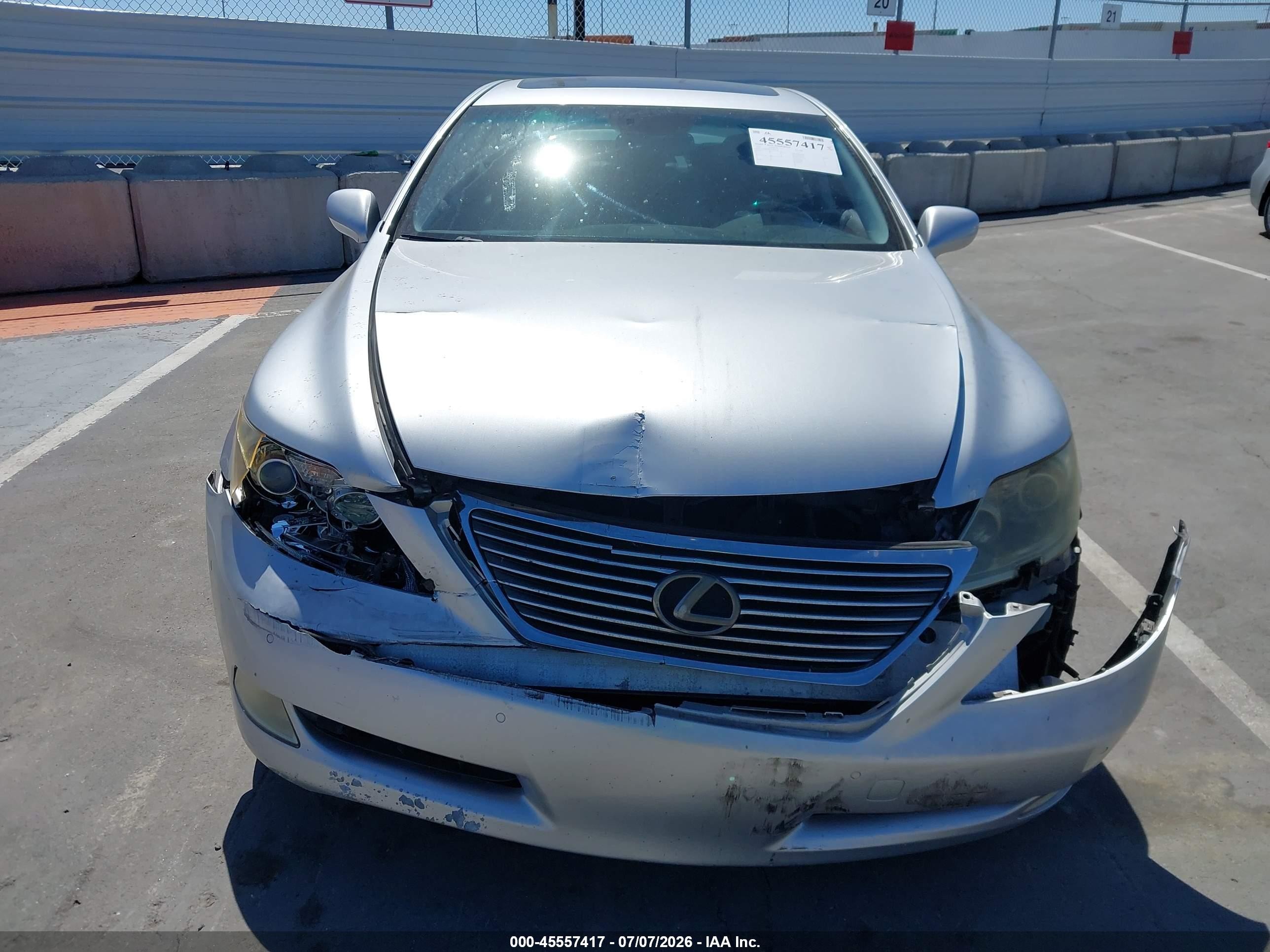 2007 Lexus Ls 460   Серебряный vin: JTHBL46F975034288