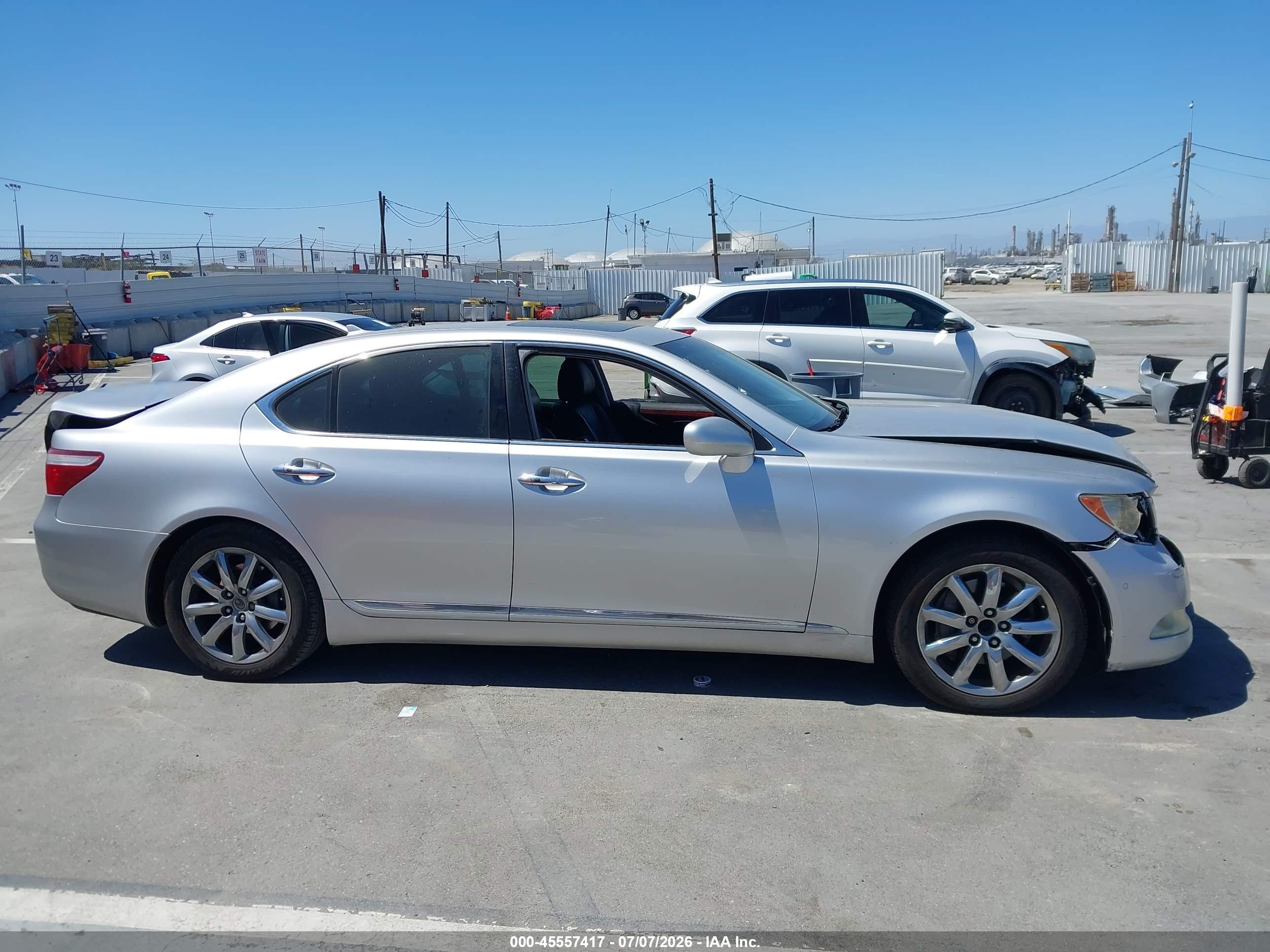 2007 Lexus Ls 460   Серебряный vin: JTHBL46F975034288