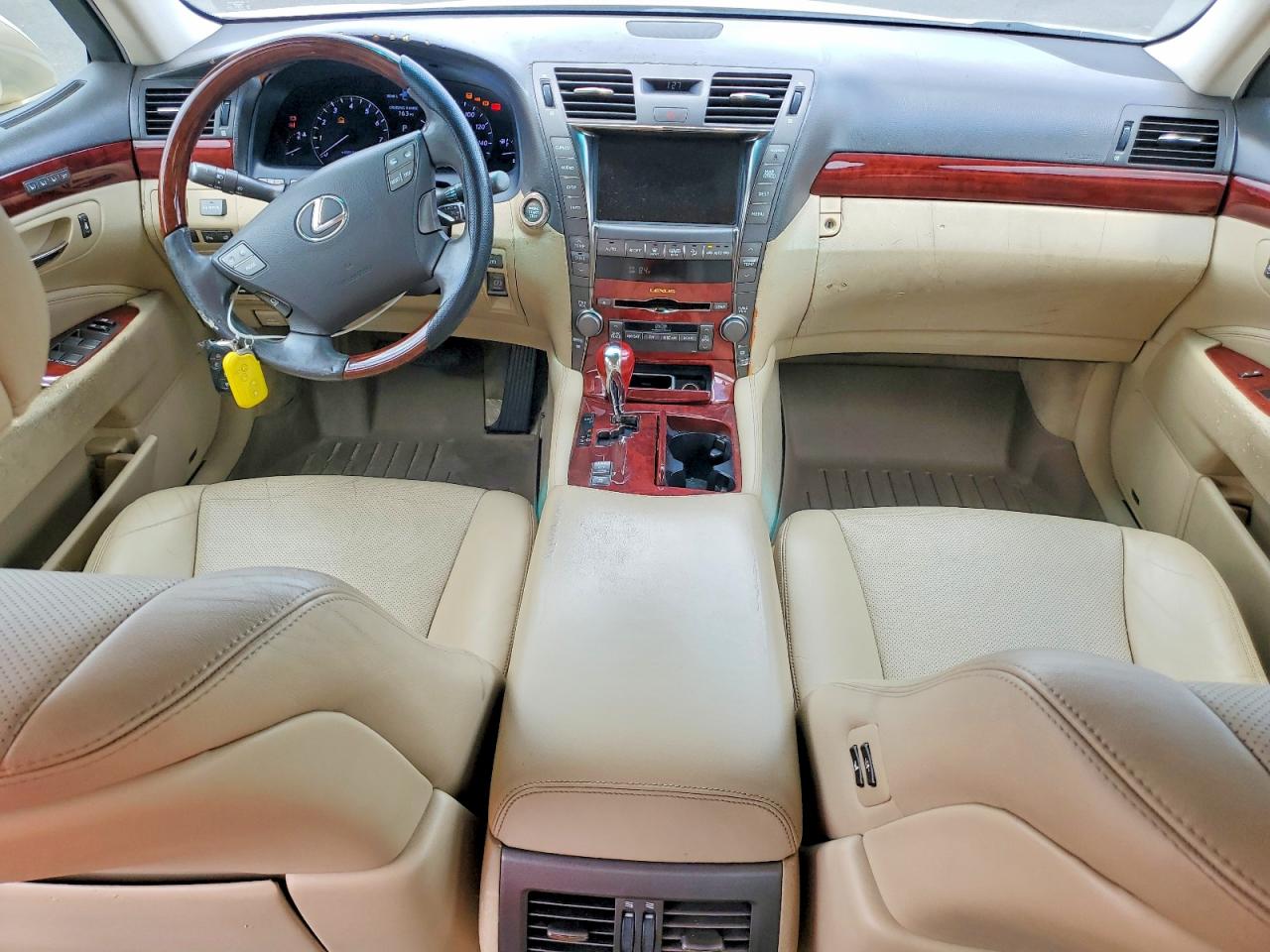 2007 Lexus Ls 460 Beige vin: JTHBL46F975044948