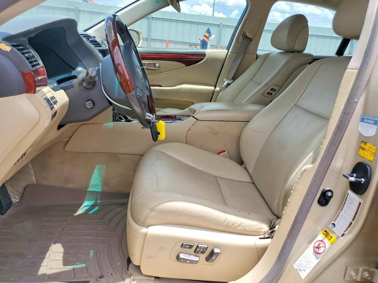 2007 Lexus Ls 460 Beige vin: JTHBL46F975044948