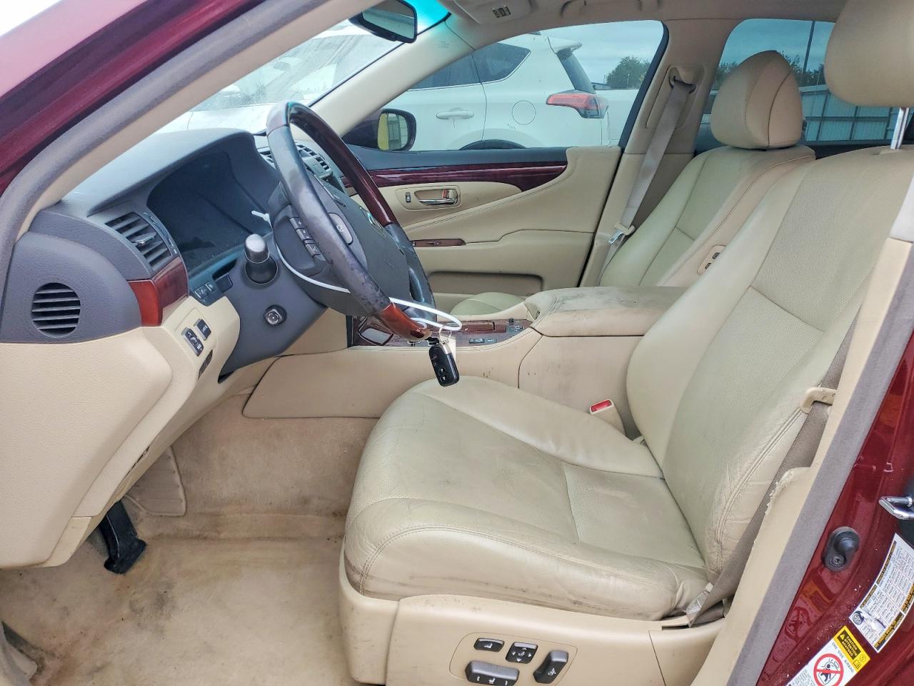 2007 Lexus Ls 460 Burgundy vin: JTHBL46F975048160