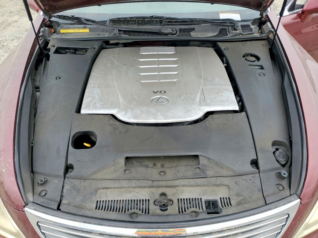 2007 Lexus Ls 460 Burgundy vin: JTHBL46F975048160