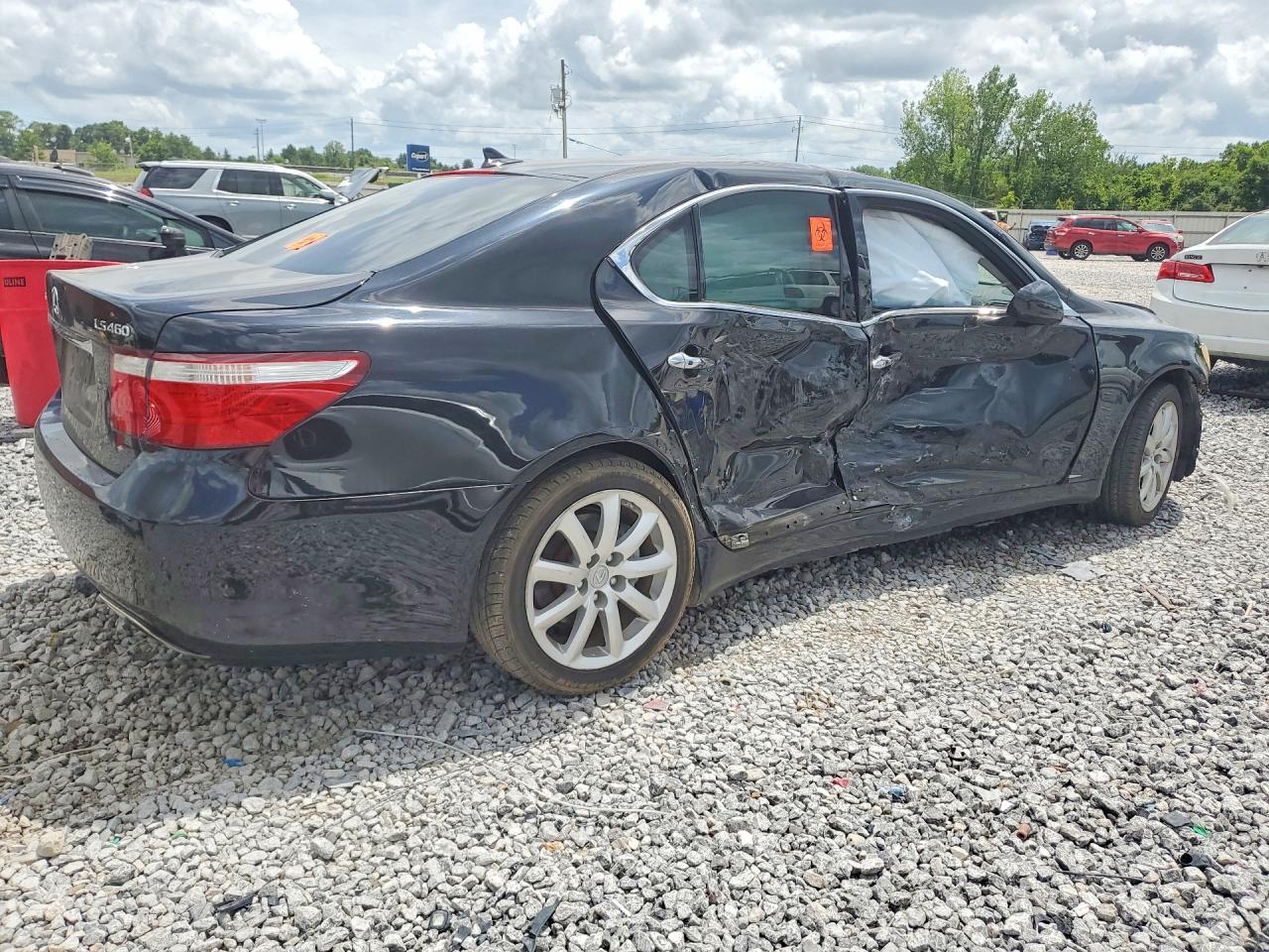 2007 Lexus Ls 460 Black vin: JTHBL46F975050152