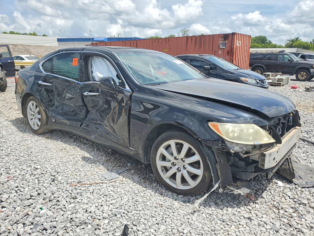 2007 Lexus Ls 460 Black vin: JTHBL46F975050152