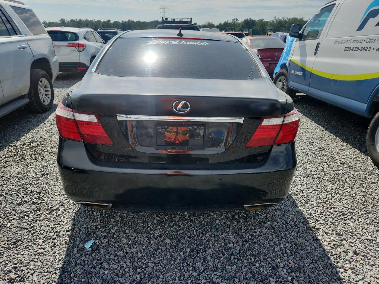 2008 Lexus Ls 460 Black vin: JTHBL46F985054400