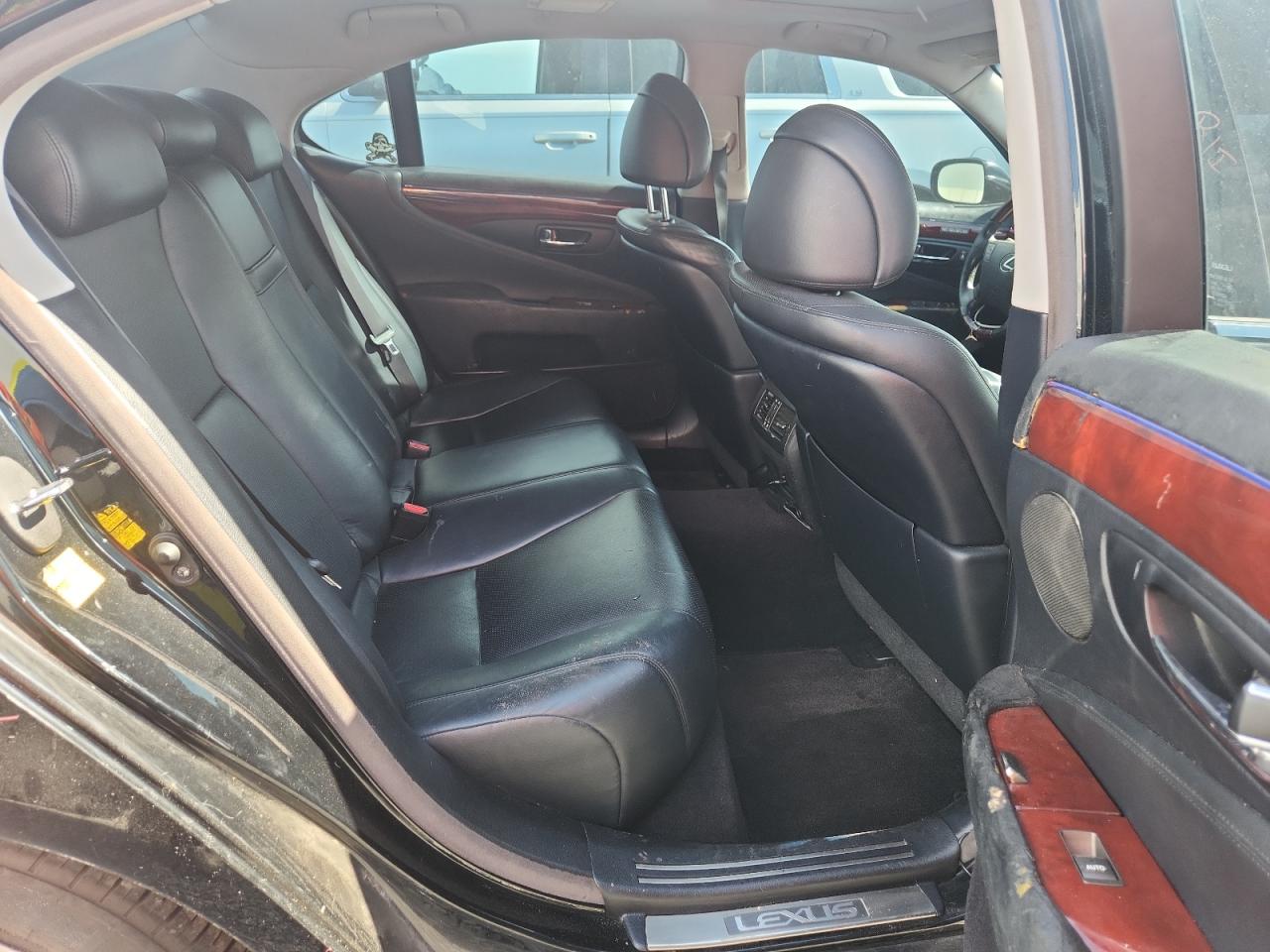 2008 Lexus Ls 460 Black vin: JTHBL46F985054400