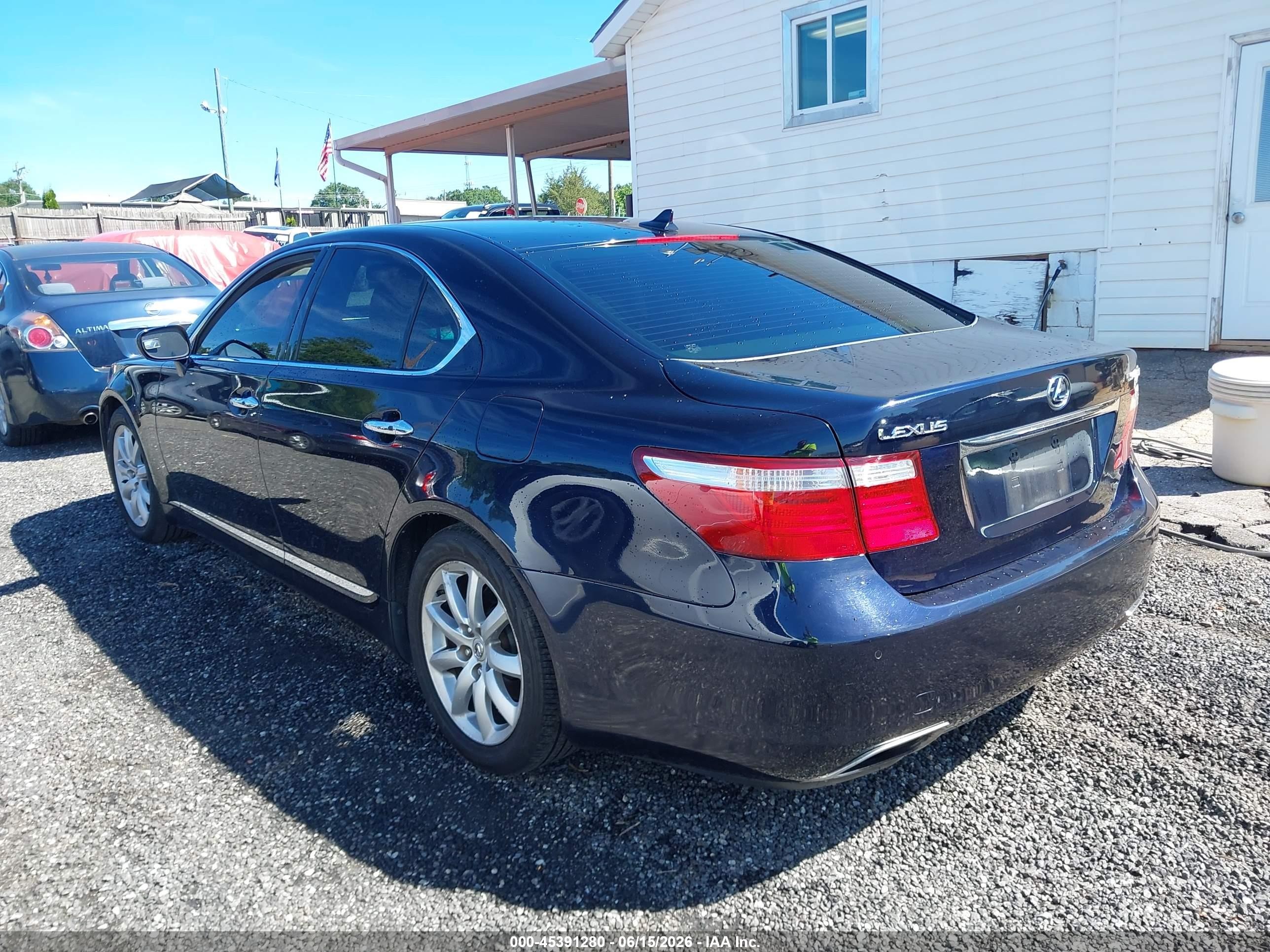 2008 Lexus Ls 460   Black vin: JTHBL46F985055210