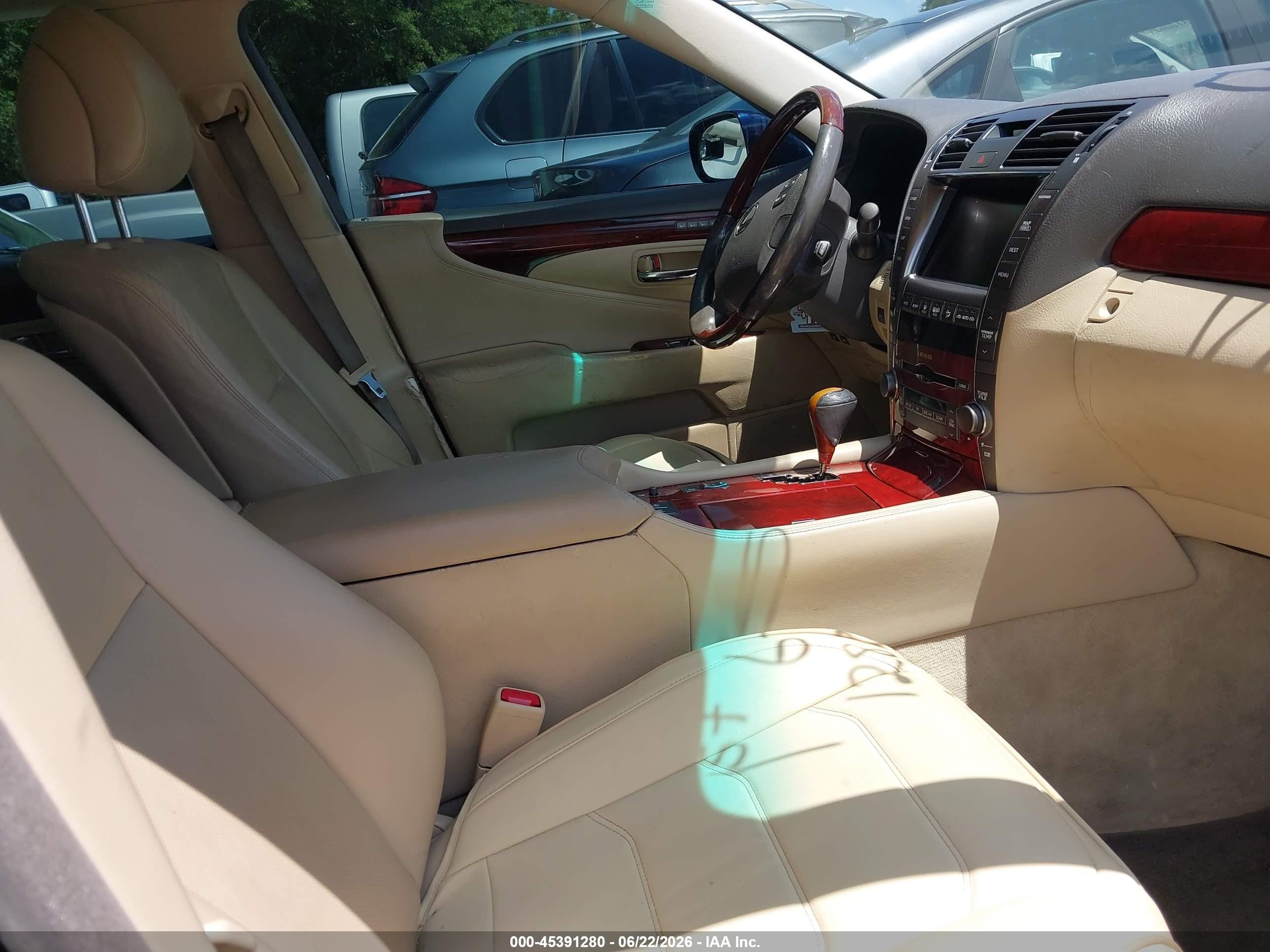 2008 Lexus Ls 460   Black vin: JTHBL46F985055210