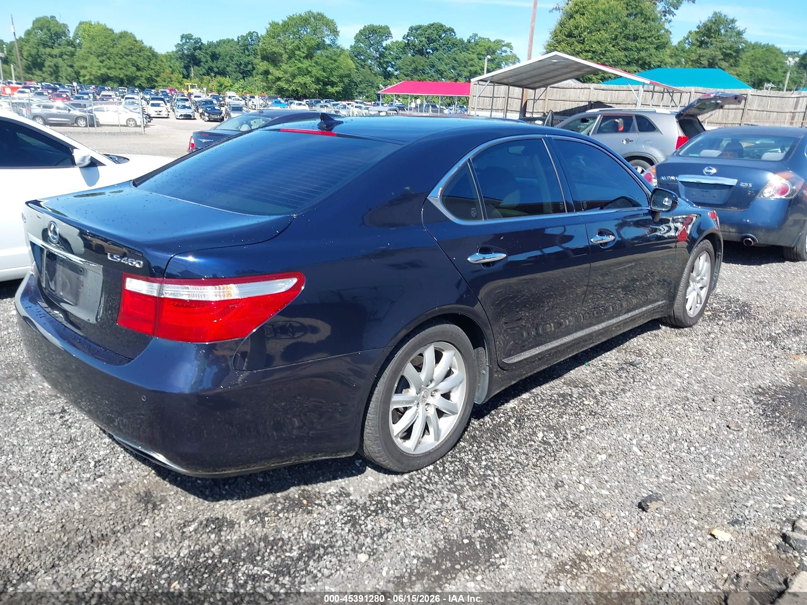 2008 Lexus Ls 460   Black vin: JTHBL46F985055210