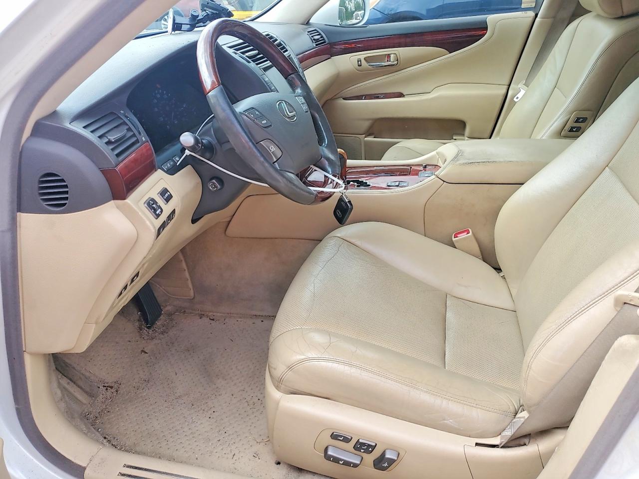 2008 Lexus Ls 460 Белый vin: JTHBL46F985059547