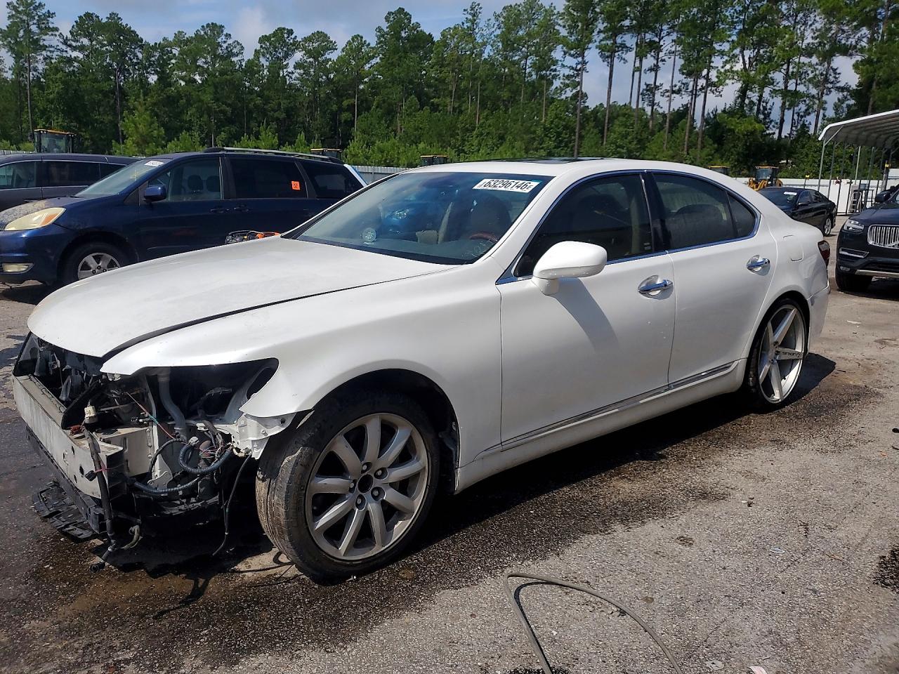 2008 Lexus Ls 460 Белый vin: JTHBL46F985059547