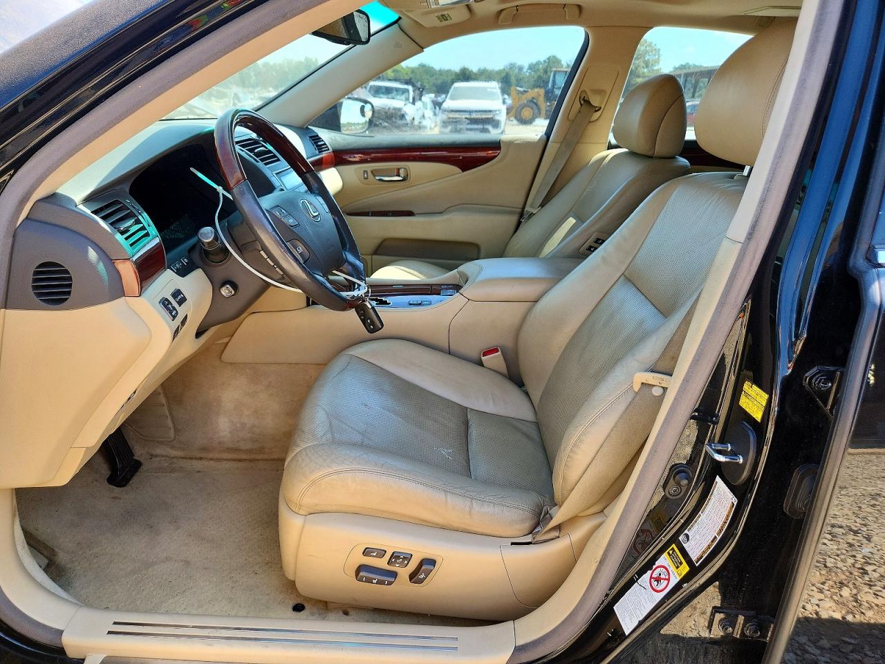 2008 Lexus Ls 460 Black vin: JTHBL46F985064618