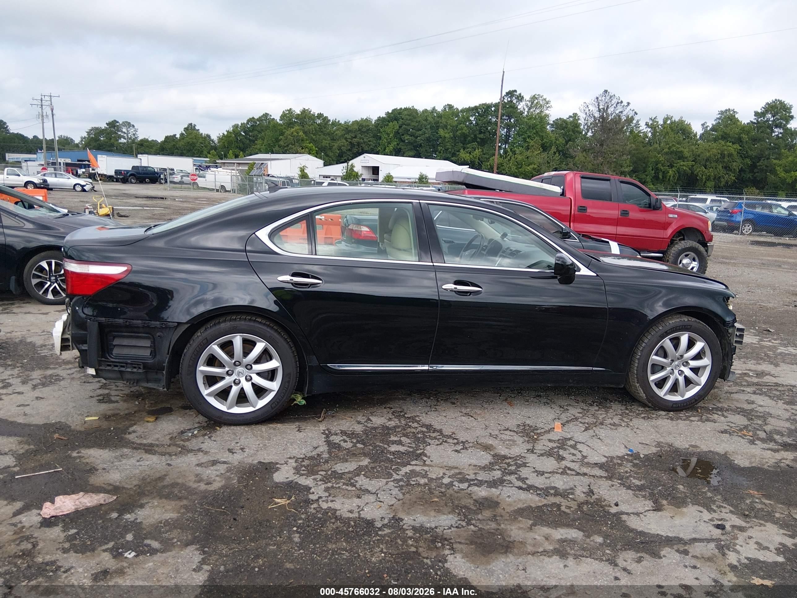 2008 Lexus Ls 460   Black vin: JTHBL46F985083119
