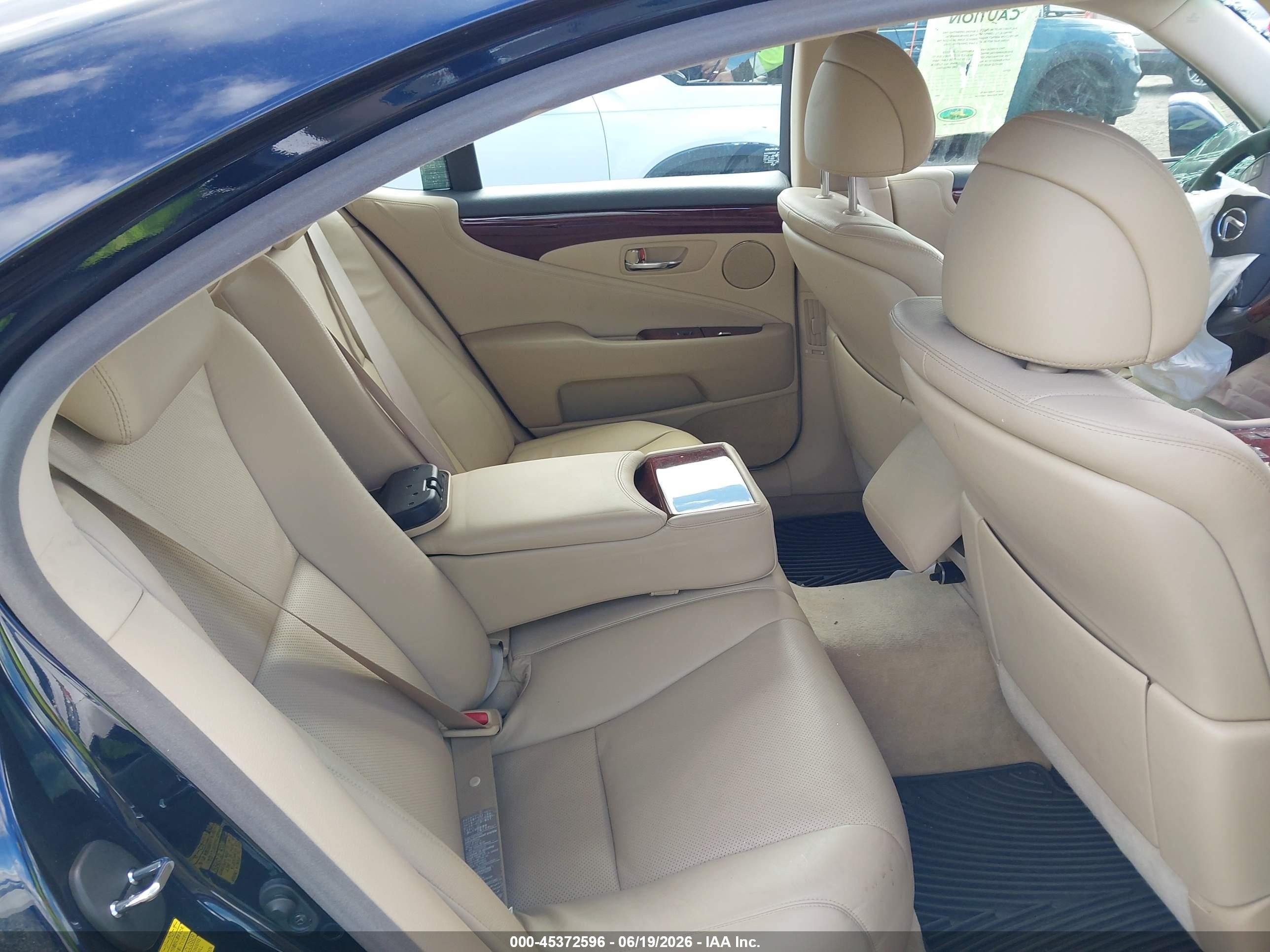 2007 Lexus Ls 460   Black vin: JTHBL46FX75010615
