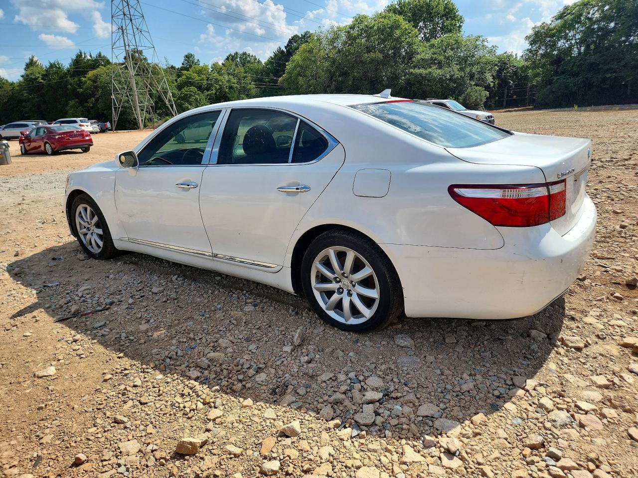 2007 Lexus Ls 460 White vin: JTHBL46FX75019928