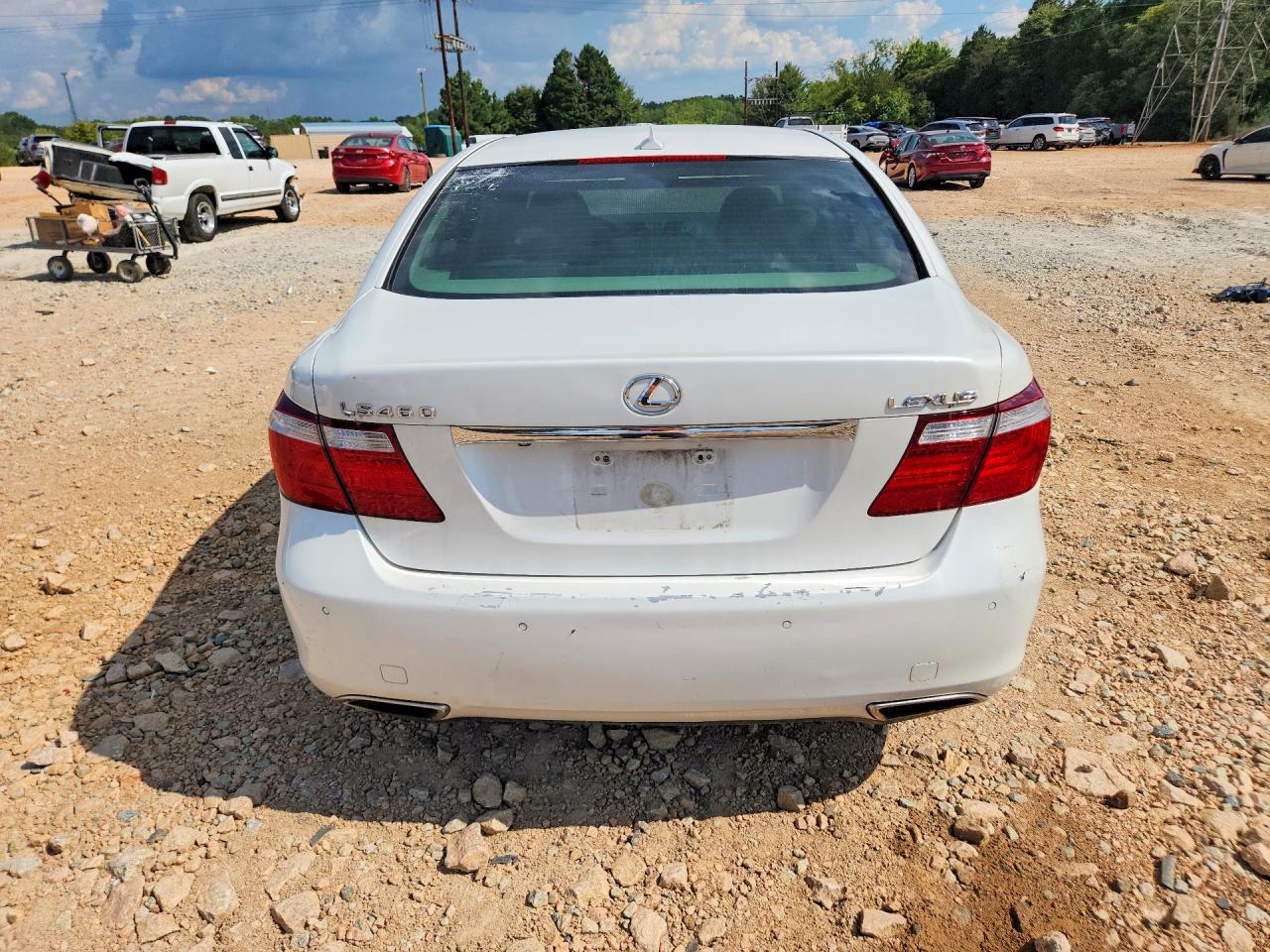 2007 Lexus Ls 460 White vin: JTHBL46FX75019928
