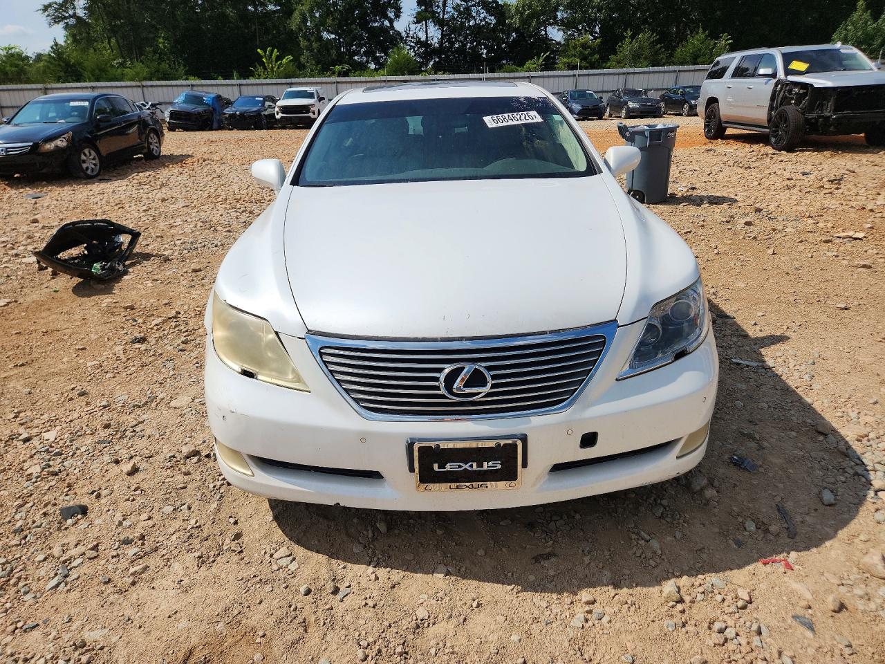 2007 Lexus Ls 460 White vin: JTHBL46FX75019928