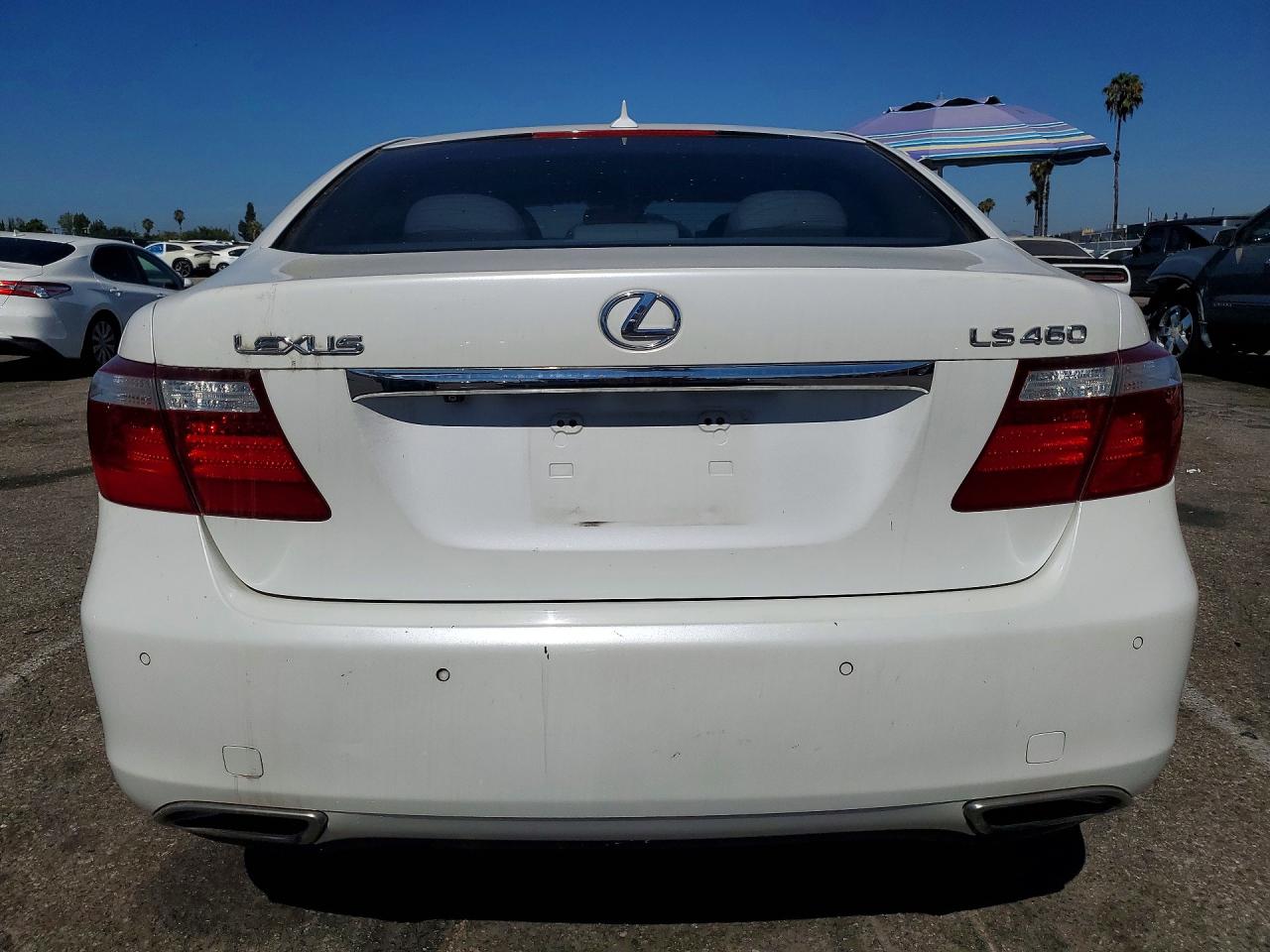 2007 Lexus Ls 460 White vin: JTHBL46FX75040410