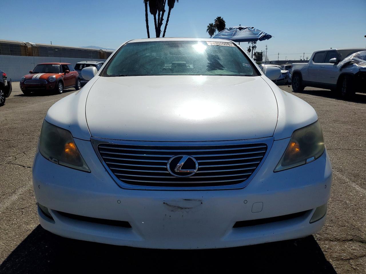 2007 Lexus Ls 460 White vin: JTHBL46FX75040410
