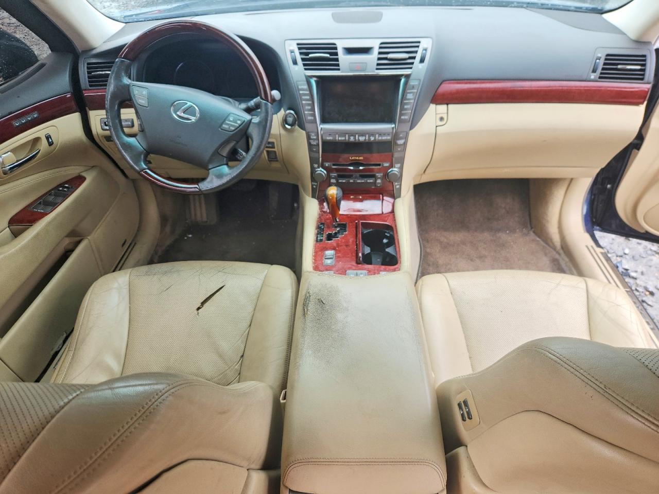 2007 Lexus Ls 460 Black vin: JTHBL46FX75042254