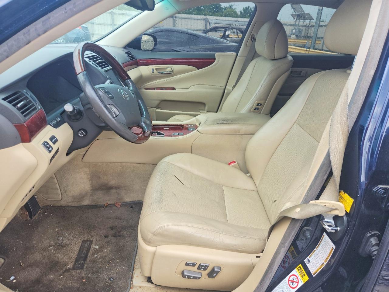 2007 Lexus Ls 460 Black vin: JTHBL46FX75042254