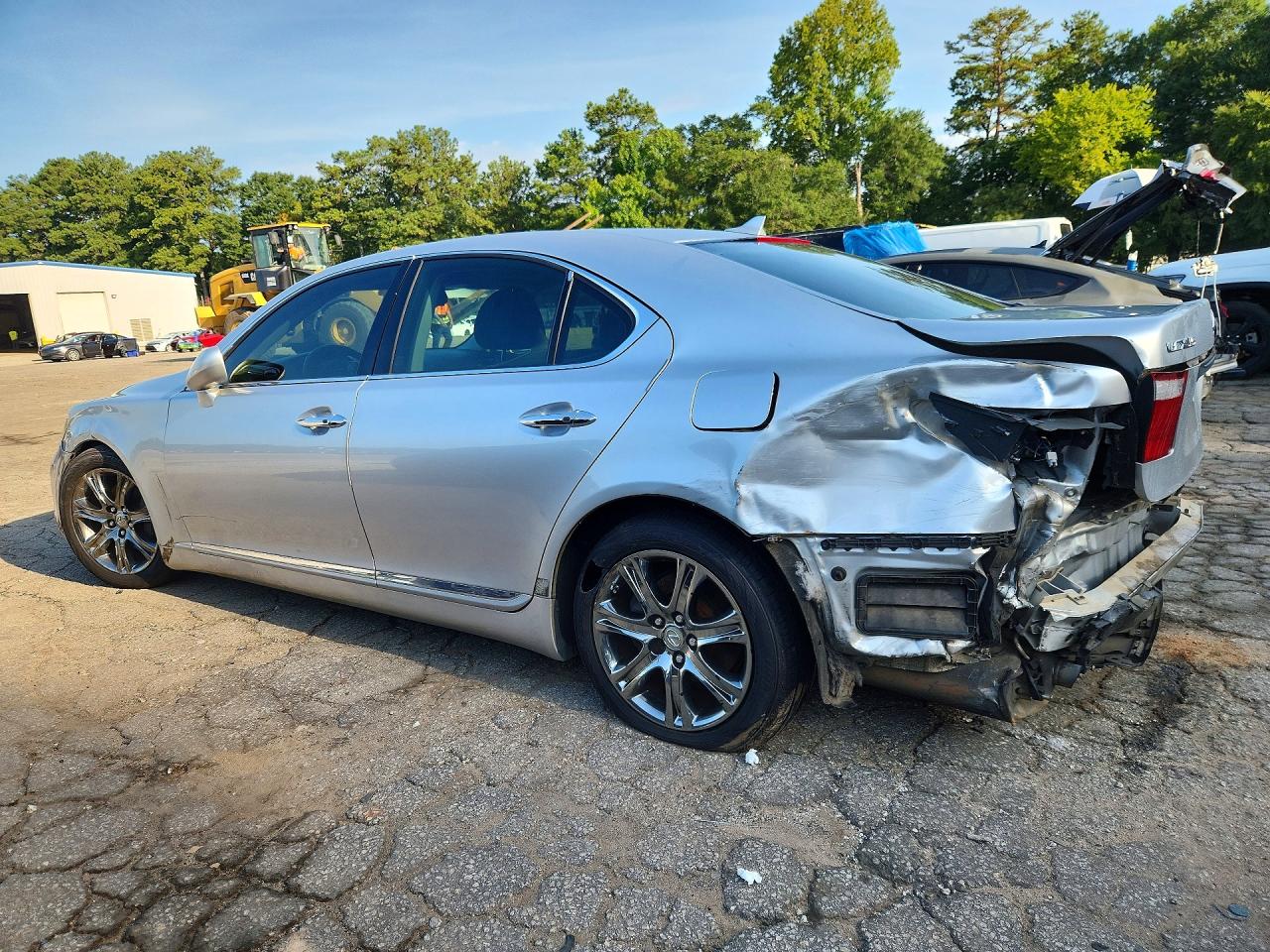 2007 Lexus Ls 460 Silver vin: JTHBL46FX75050631