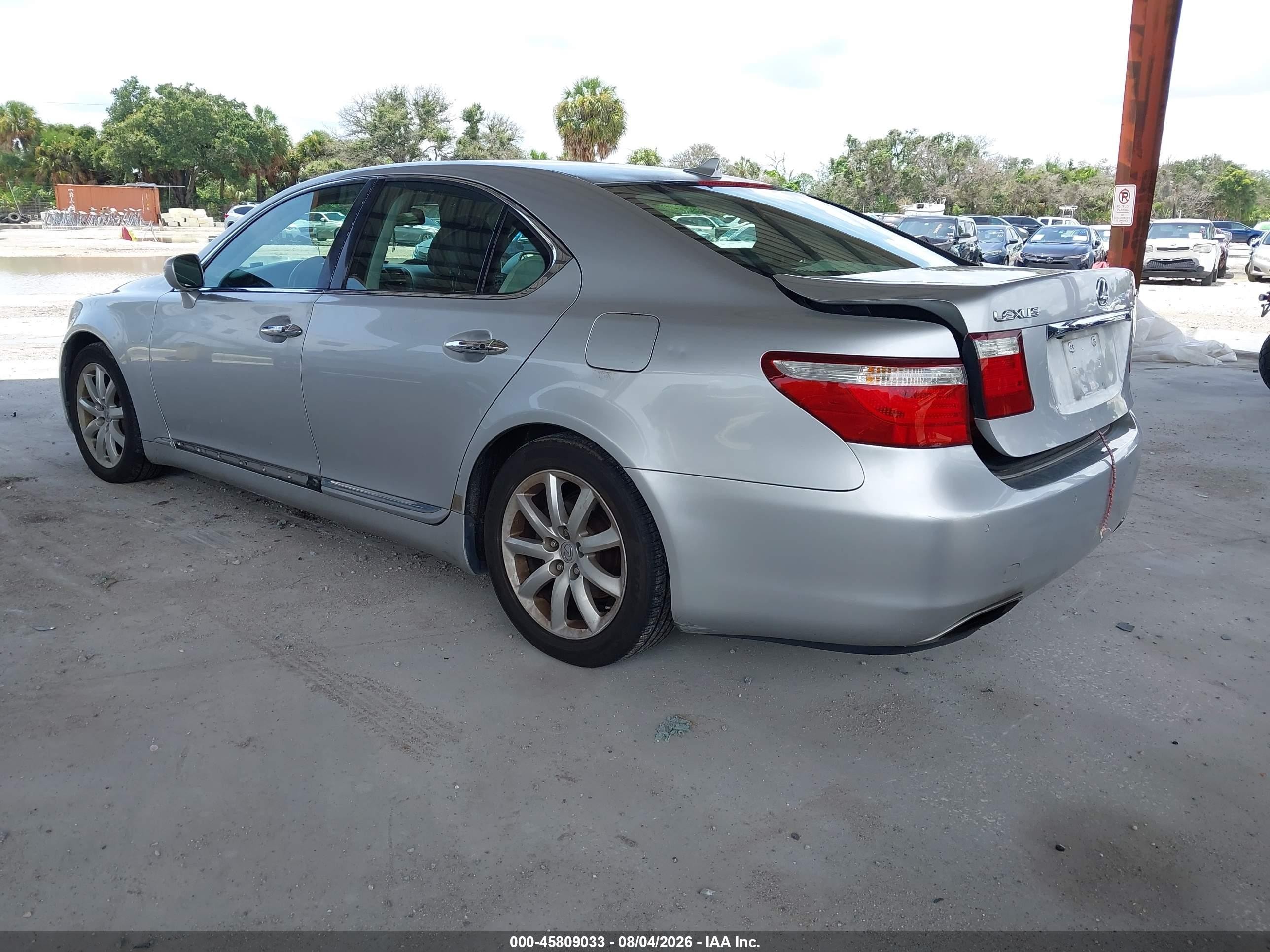 2008 Lexus Ls 460   Silver vin: JTHBL46FX85053563