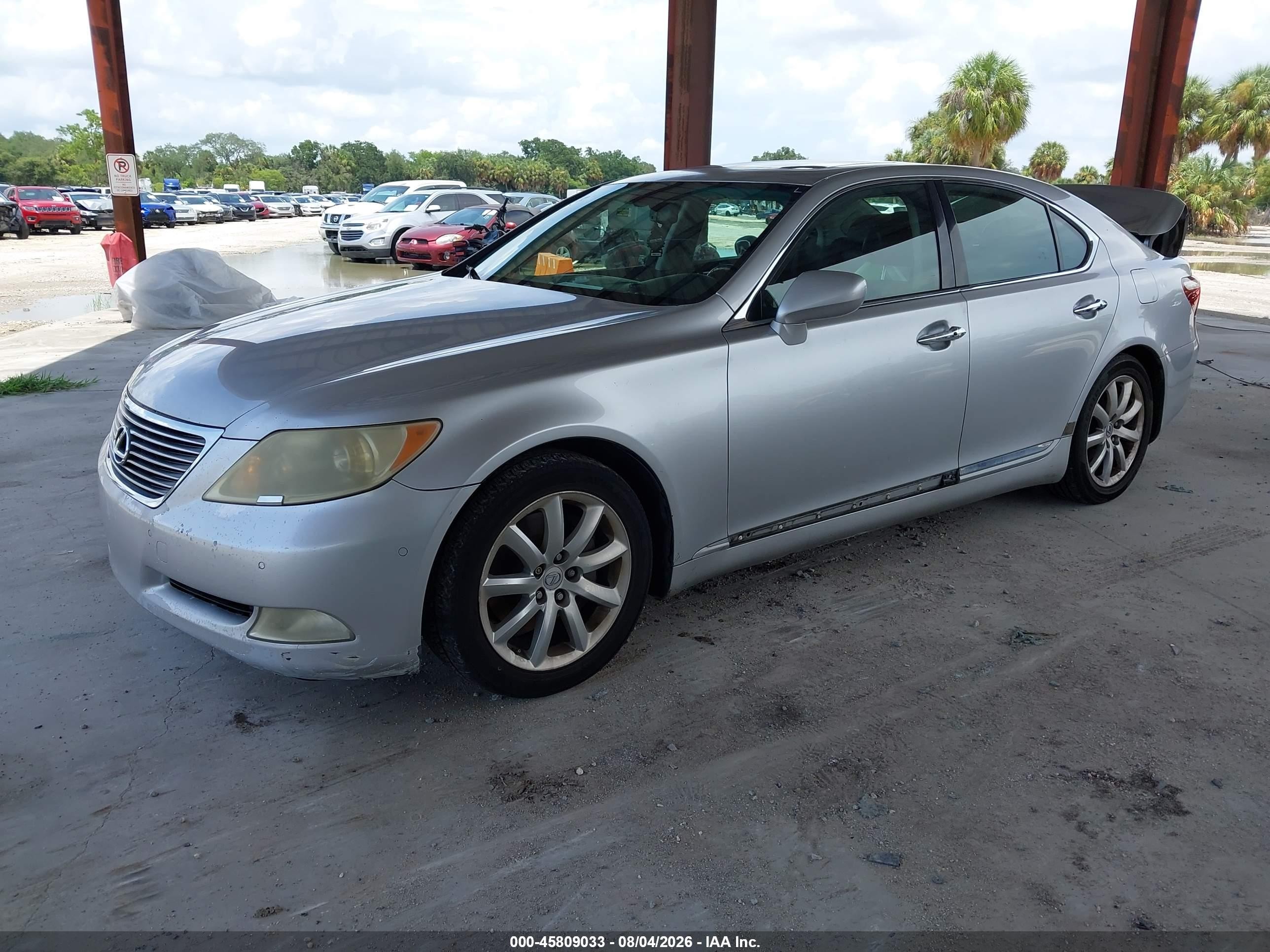 2008 Lexus Ls 460   Silver vin: JTHBL46FX85053563