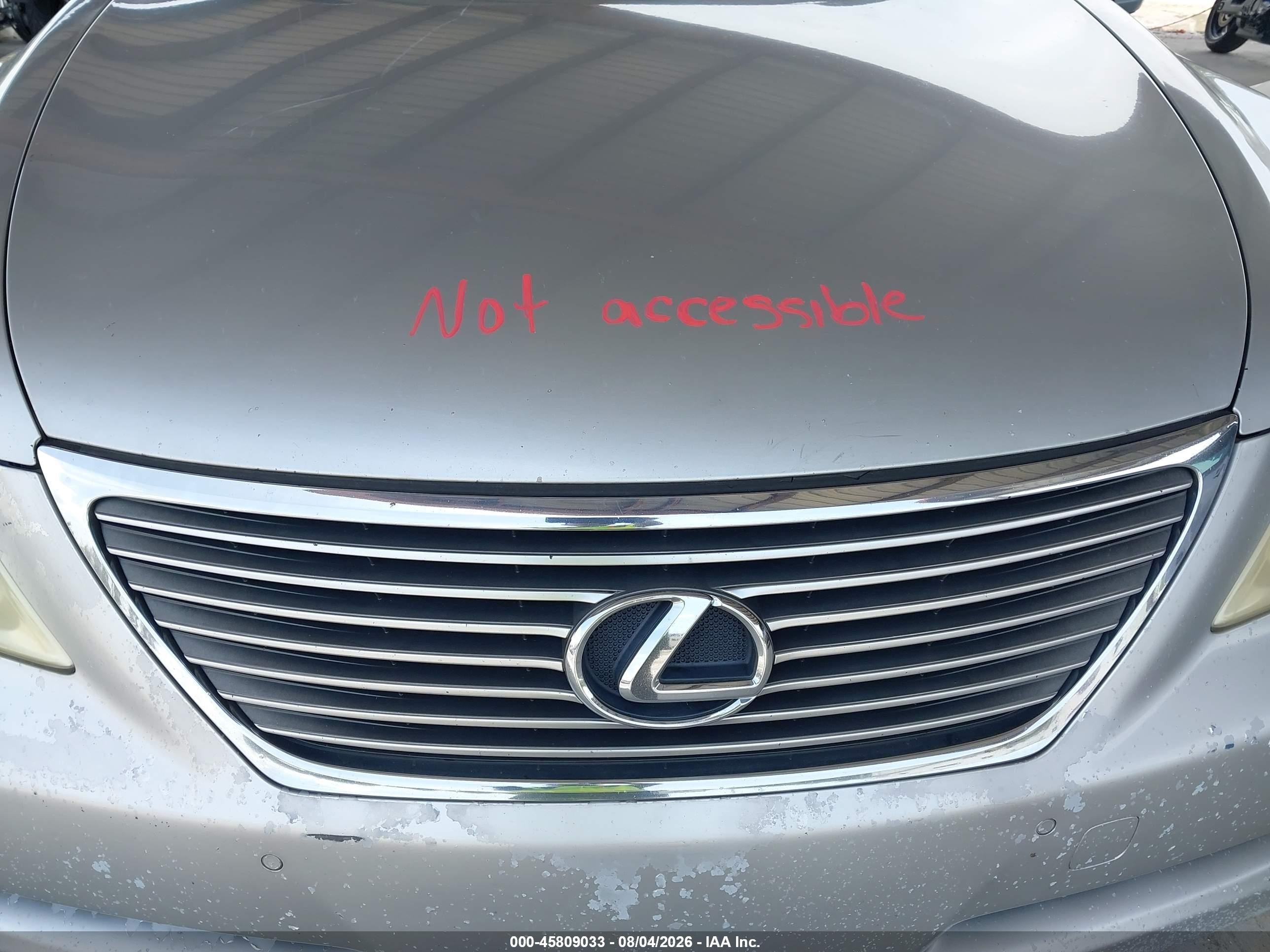 2008 Lexus Ls 460   Silver vin: JTHBL46FX85053563