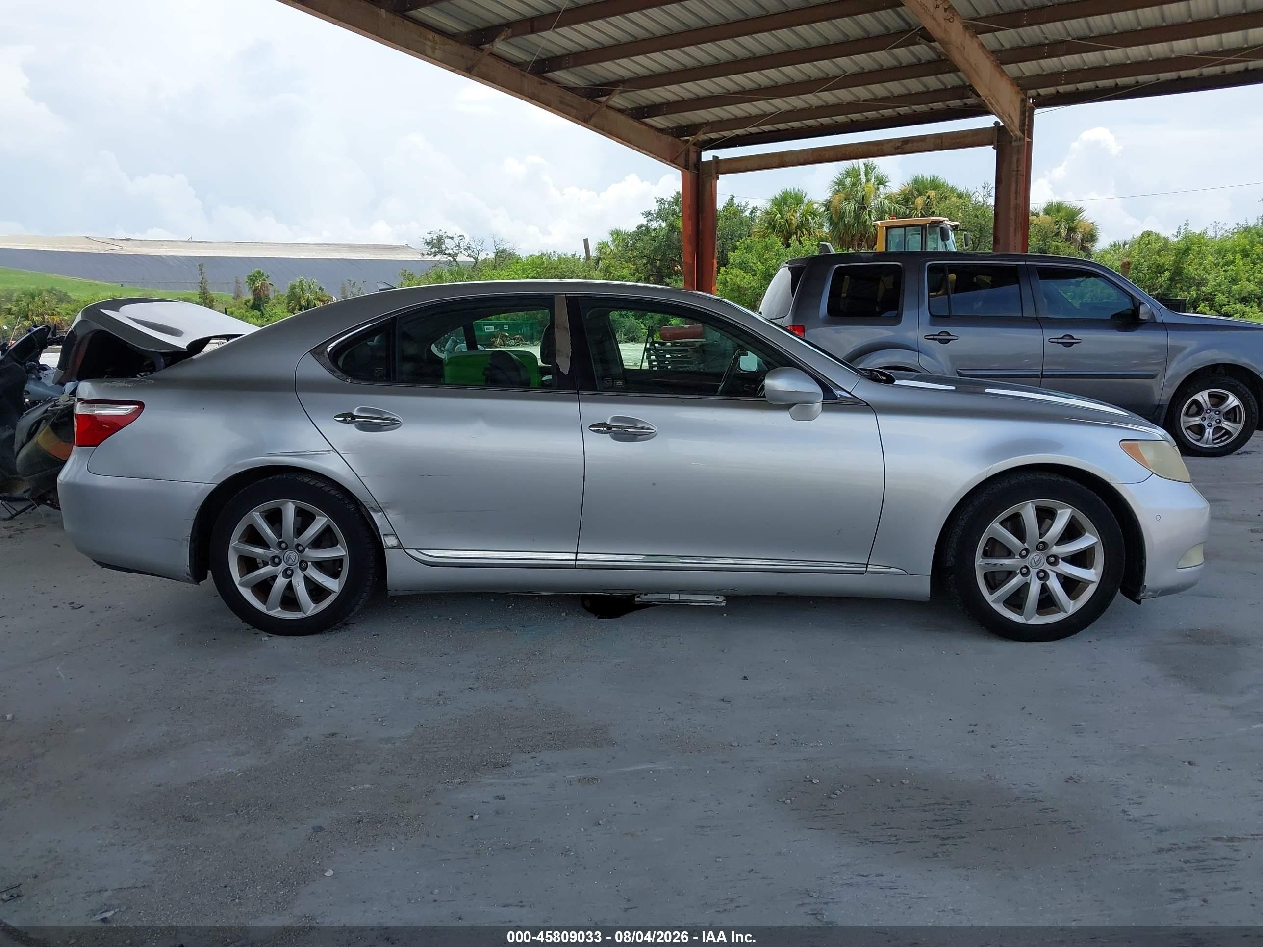2008 Lexus Ls 460   Silver vin: JTHBL46FX85053563