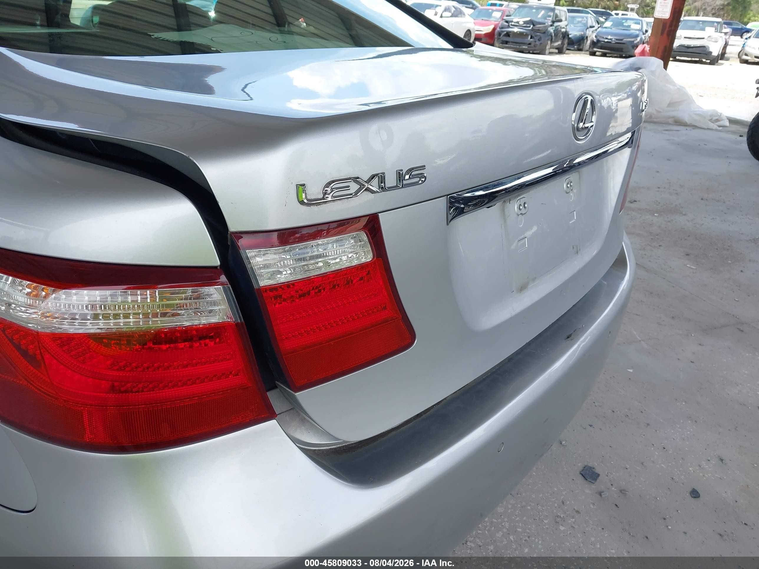 2008 Lexus Ls 460   Silver vin: JTHBL46FX85053563