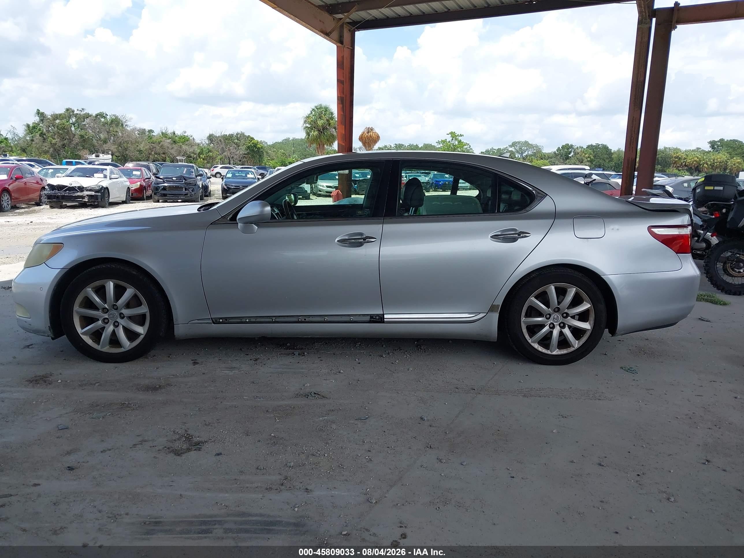 2008 Lexus Ls 460   Silver vin: JTHBL46FX85053563