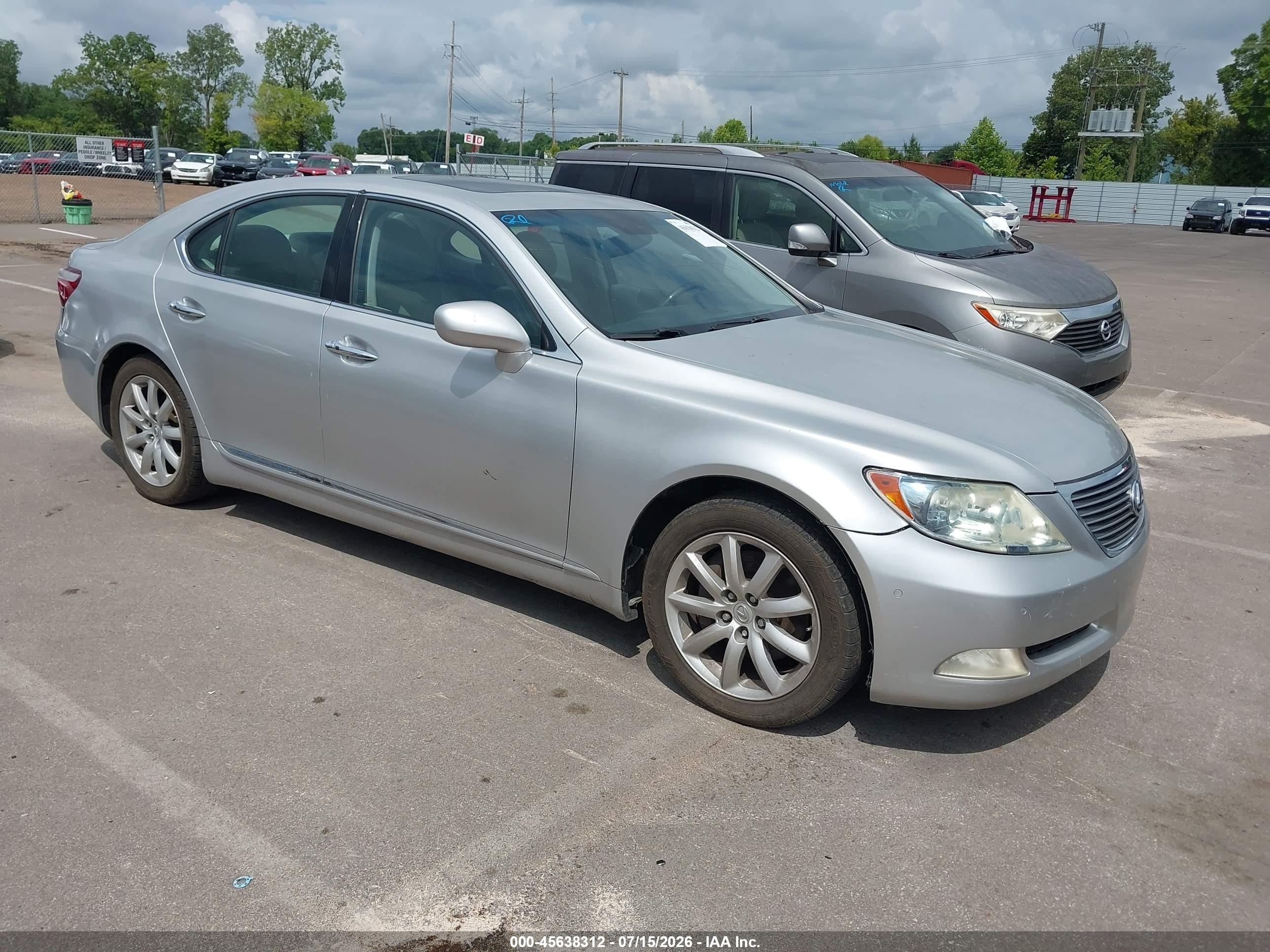 2008 Lexus Ls 460   Silver vin: JTHBL46FX85066569
