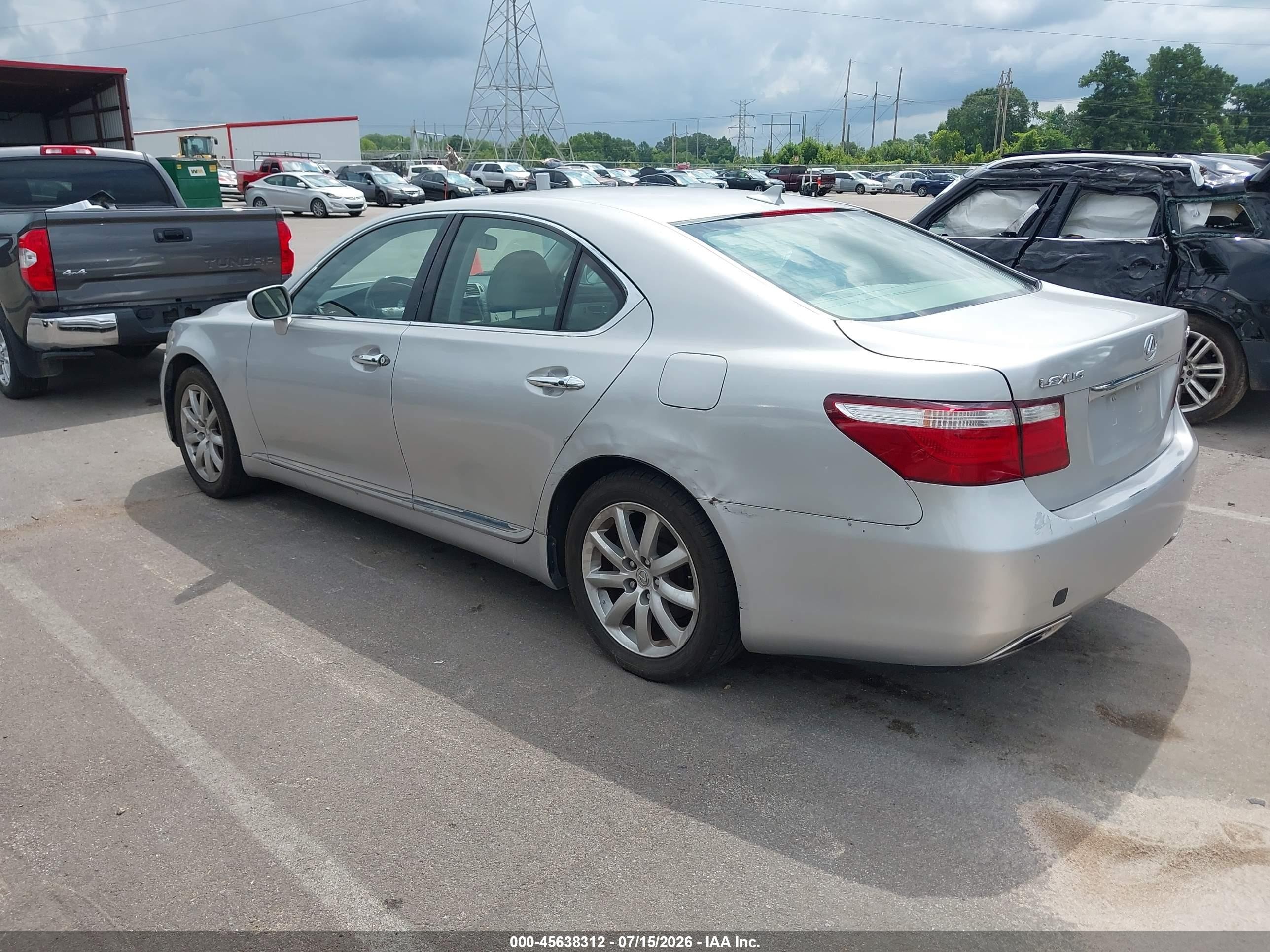2008 Lexus Ls 460   Silver vin: JTHBL46FX85066569