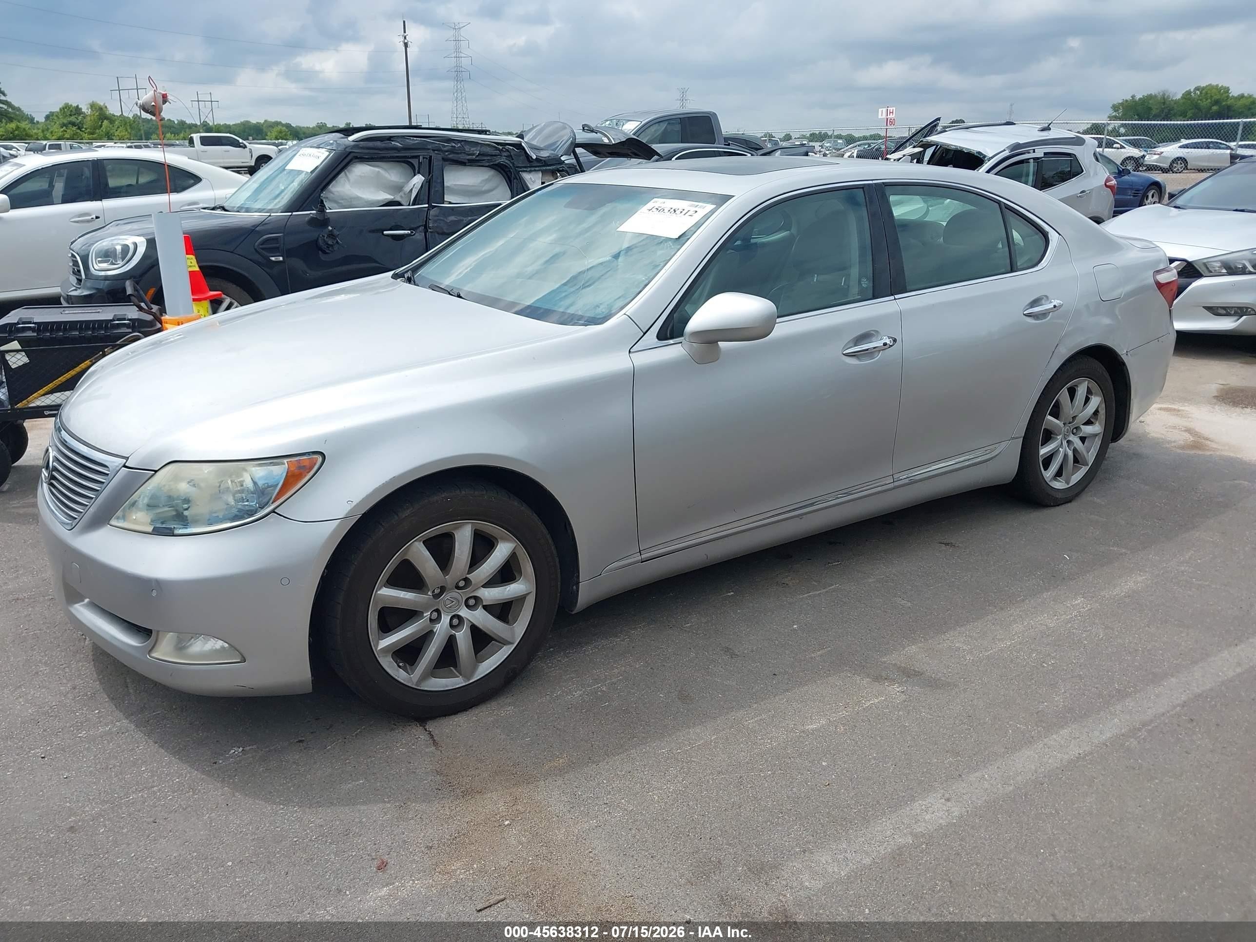 2008 Lexus Ls 460   Silver vin: JTHBL46FX85066569