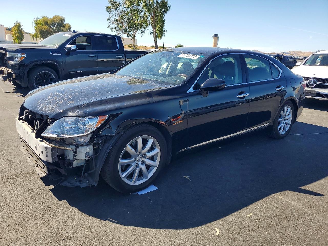 2008 Lexus Ls 460 Black vin: JTHBL46FX85072128