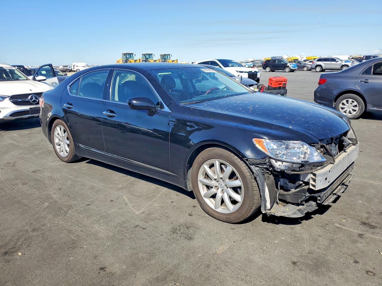 2008 Lexus Ls 460 Black vin: JTHBL46FX85072128
