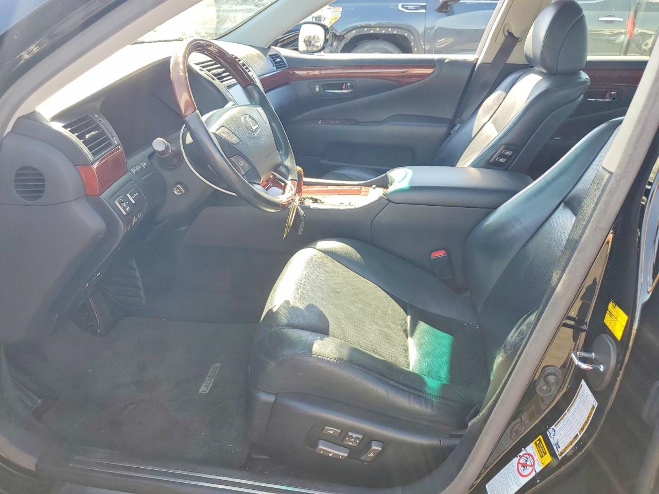 2008 Lexus Ls 460 Black vin: JTHBL46FX85072128