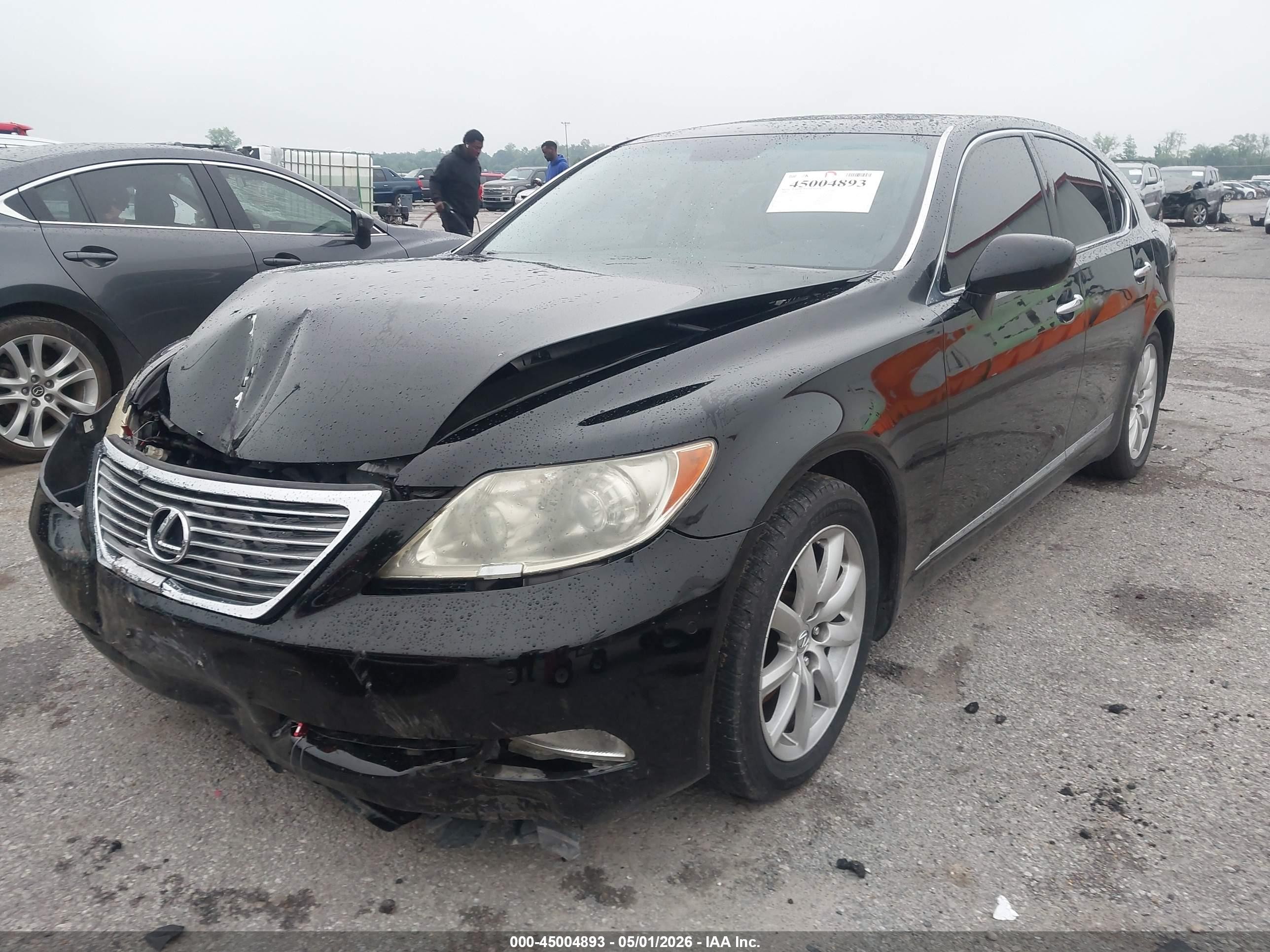 2008 Lexus Ls 460 Black vin: JTHBL46FX85080780