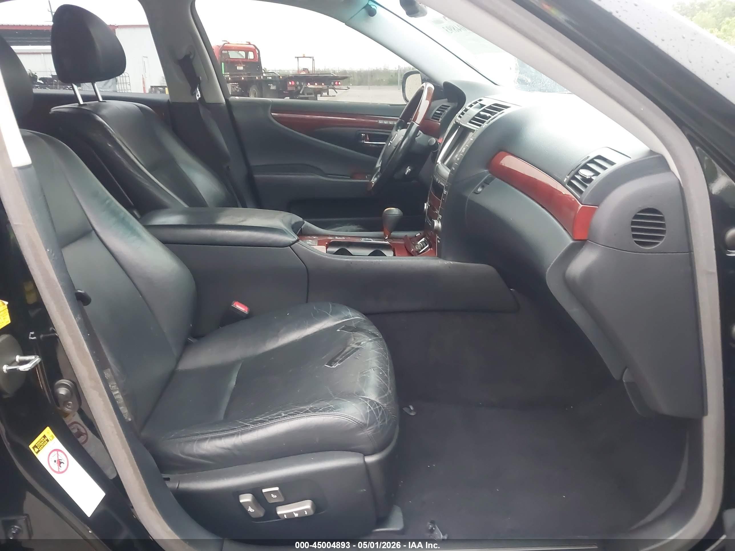 2008 Lexus Ls 460 Black vin: JTHBL46FX85080780