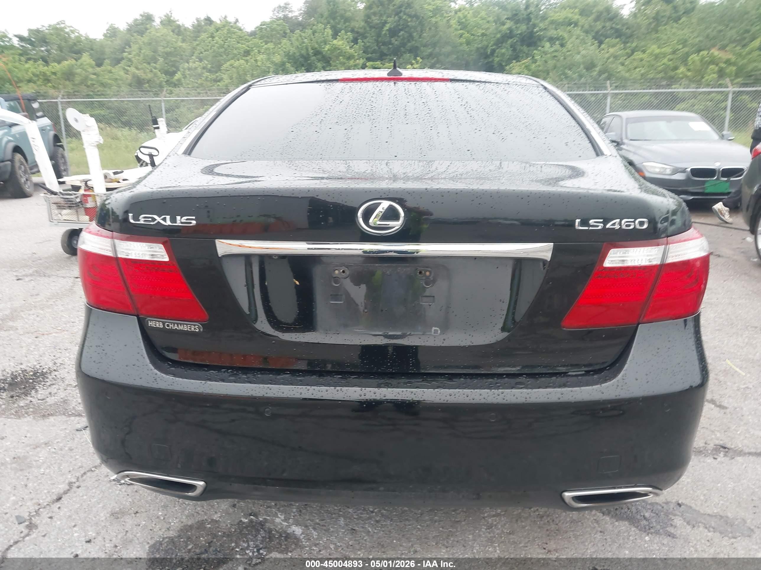 2008 Lexus Ls 460 Black vin: JTHBL46FX85080780
