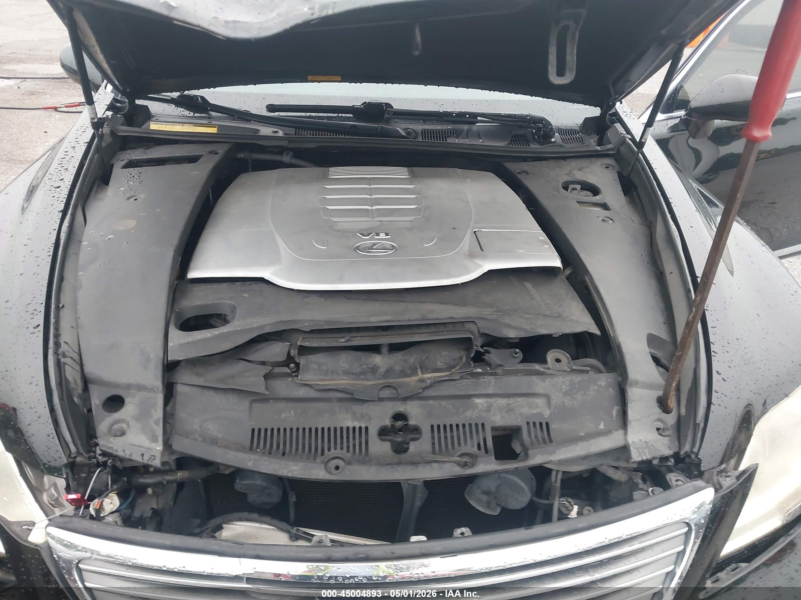 2008 Lexus Ls 460 Black vin: JTHBL46FX85080780