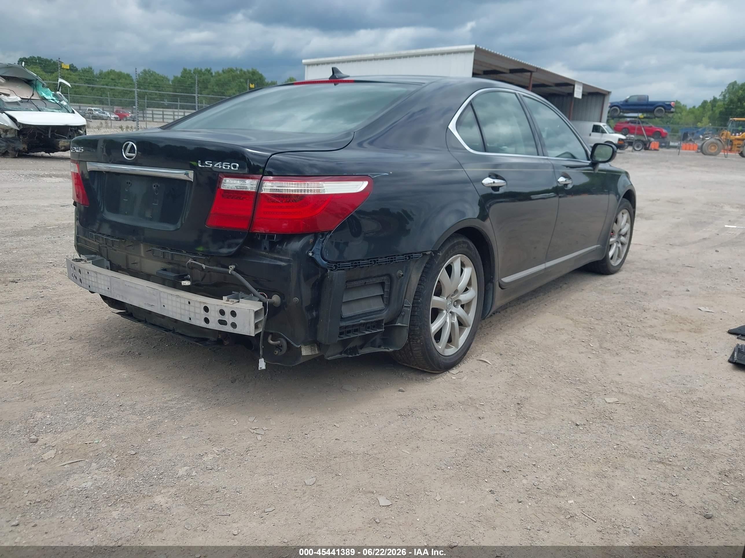 2009 Lexus Ls 460   Black vin: JTHBL46FX95085222
