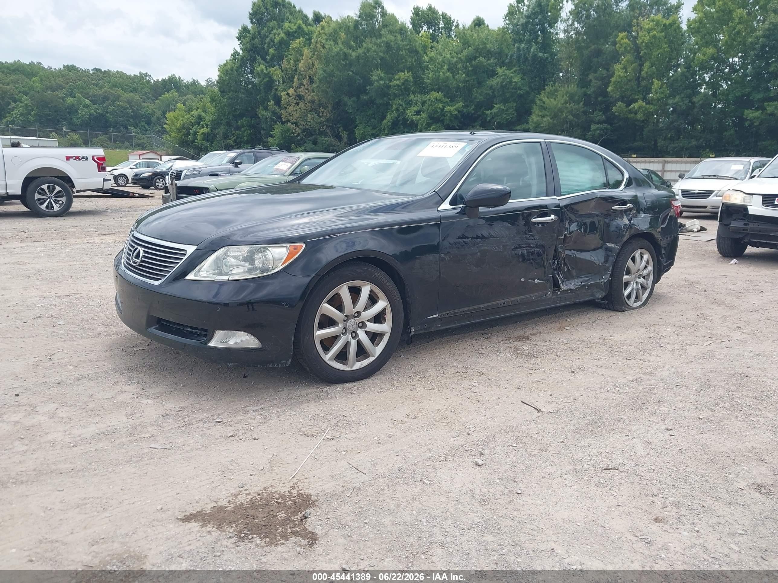 2009 Lexus Ls 460   Black vin: JTHBL46FX95085222