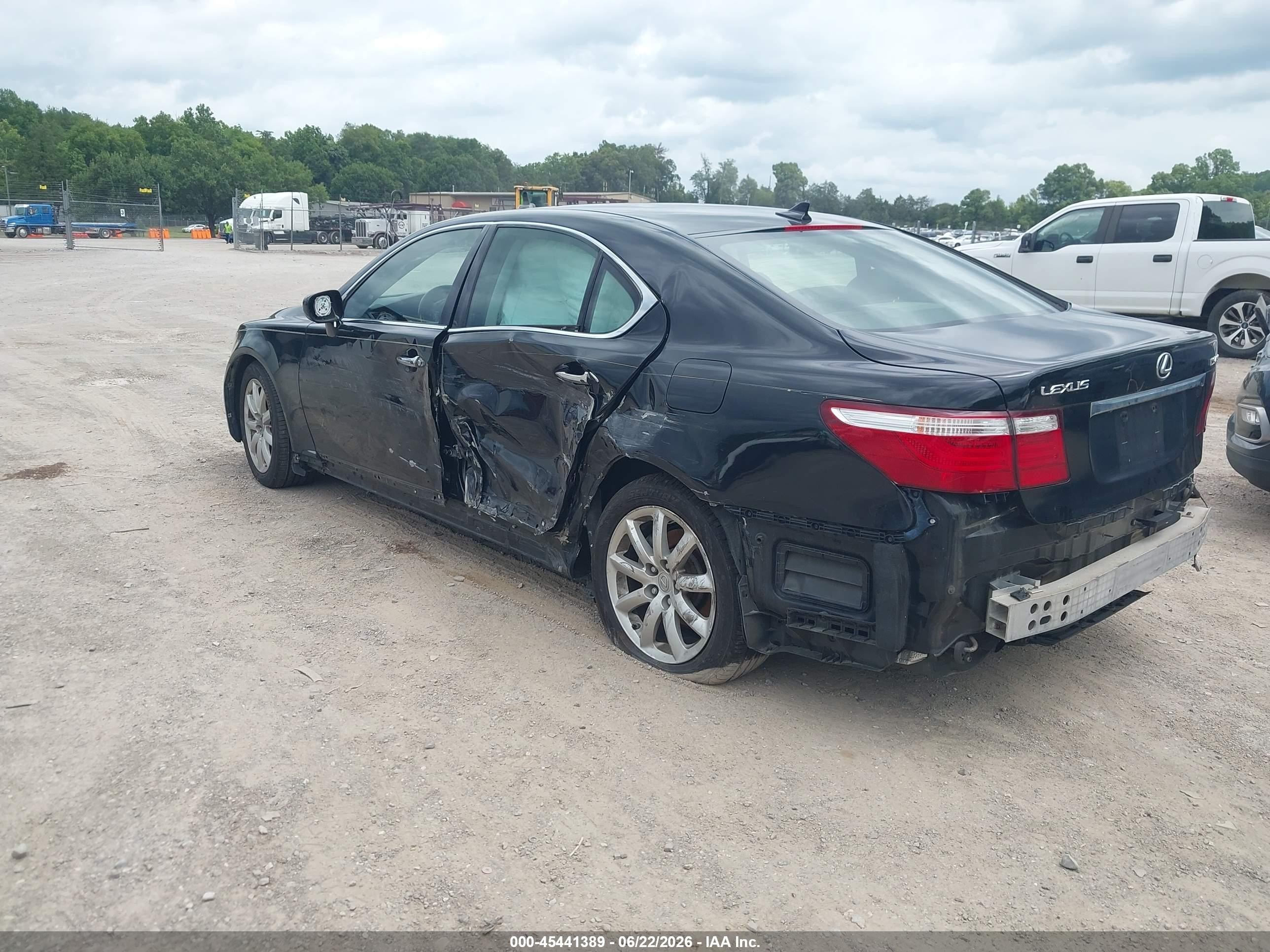 2009 Lexus Ls 460   Black vin: JTHBL46FX95085222