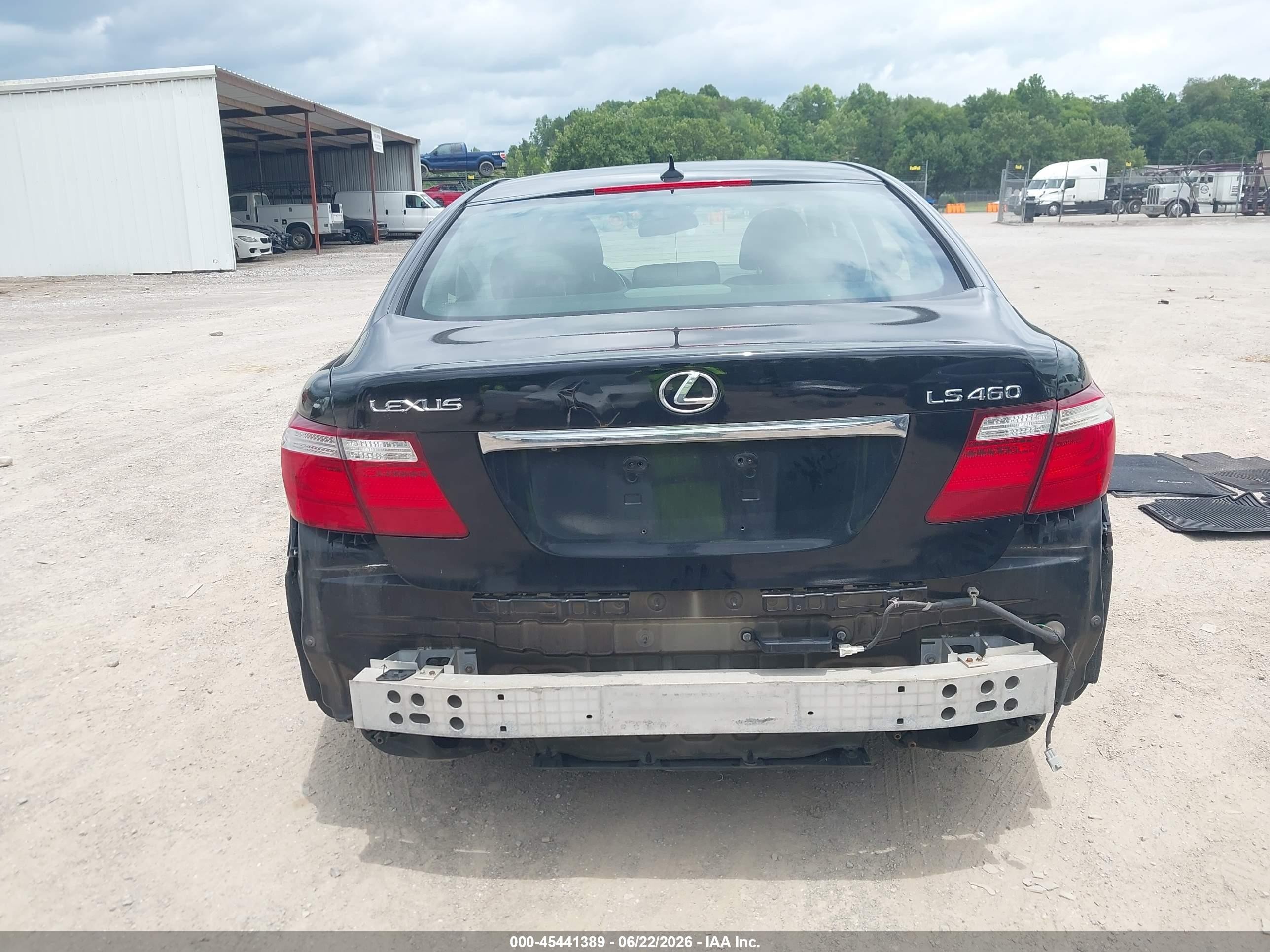 2009 Lexus Ls 460   Black vin: JTHBL46FX95085222