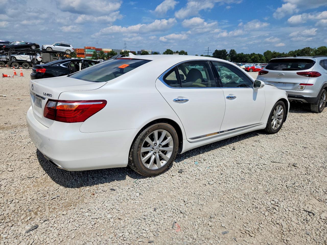 2010 Lexus Ls 460 White vin: JTHBL5EF0A5092031