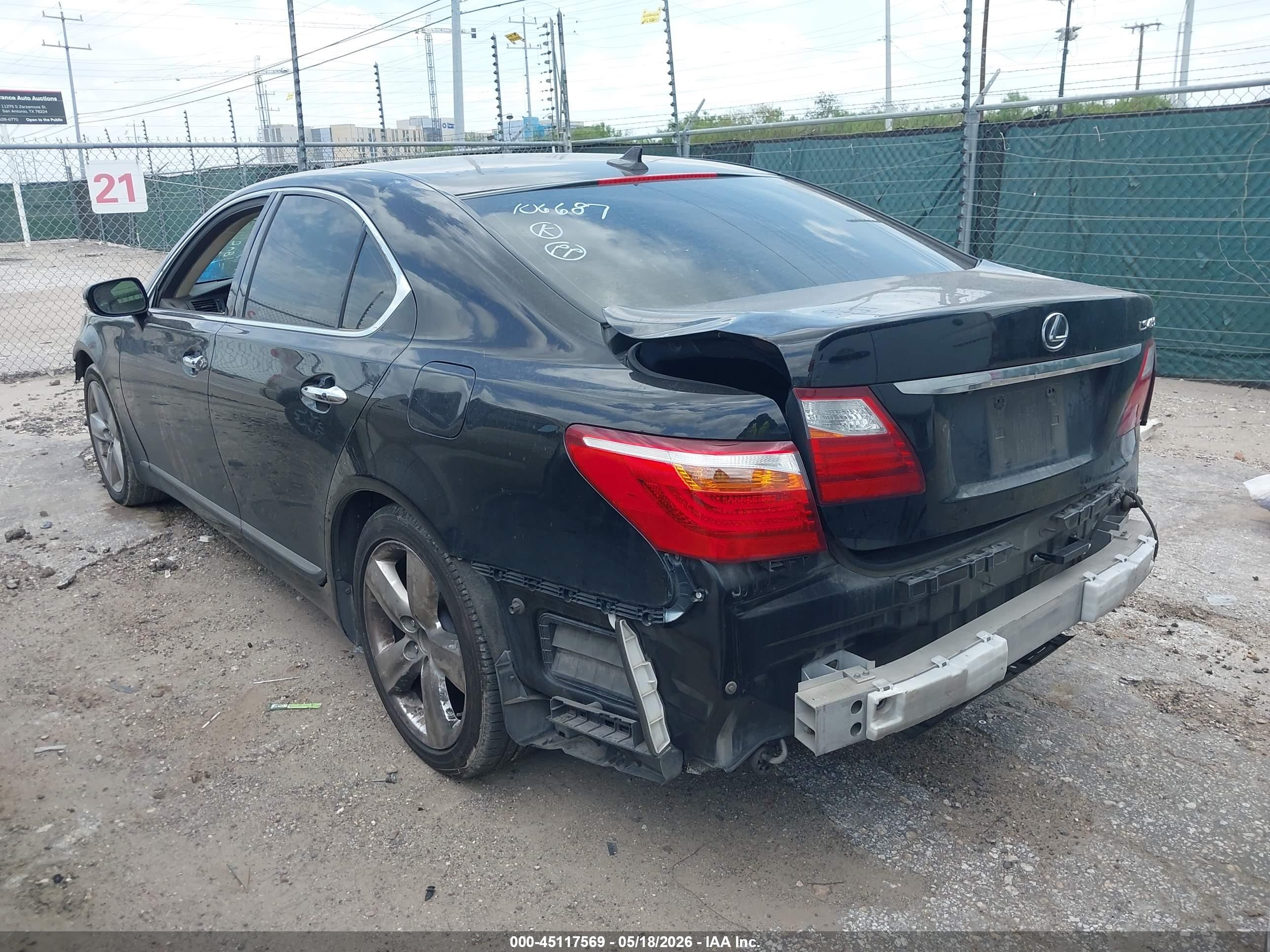 2011 Lexus Ls 460   Black vin: JTHBL5EF0B5106687