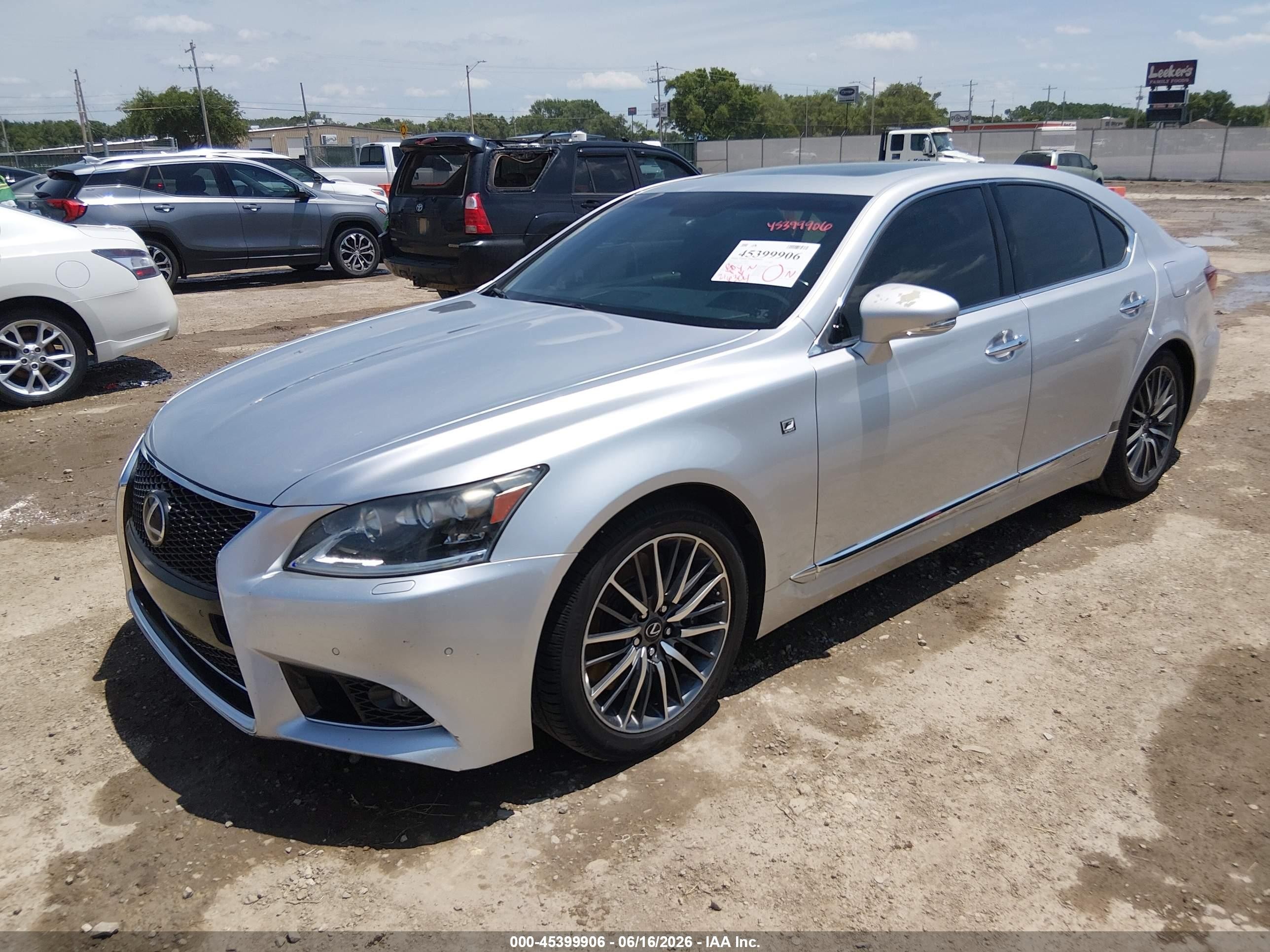 2013 Lexus Ls 460   Silver vin: JTHBL5EF0D5118230